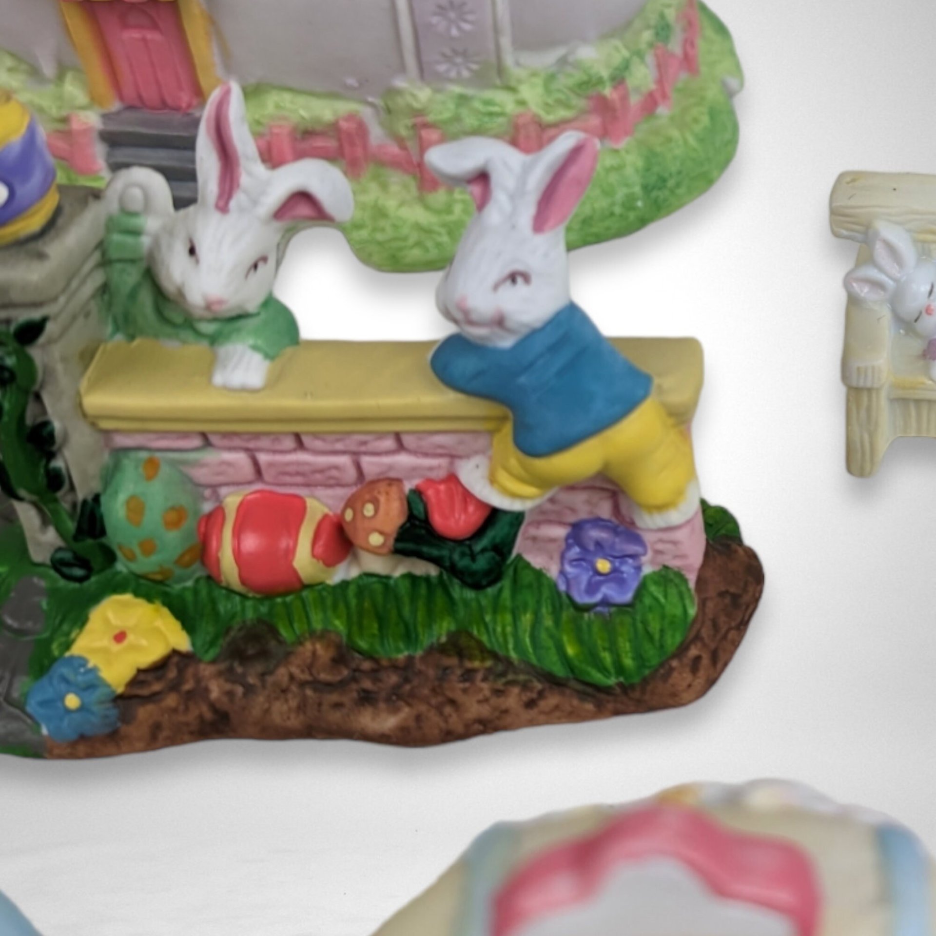 Easter Town Village Set - 12-Piece Ceramic Collection
