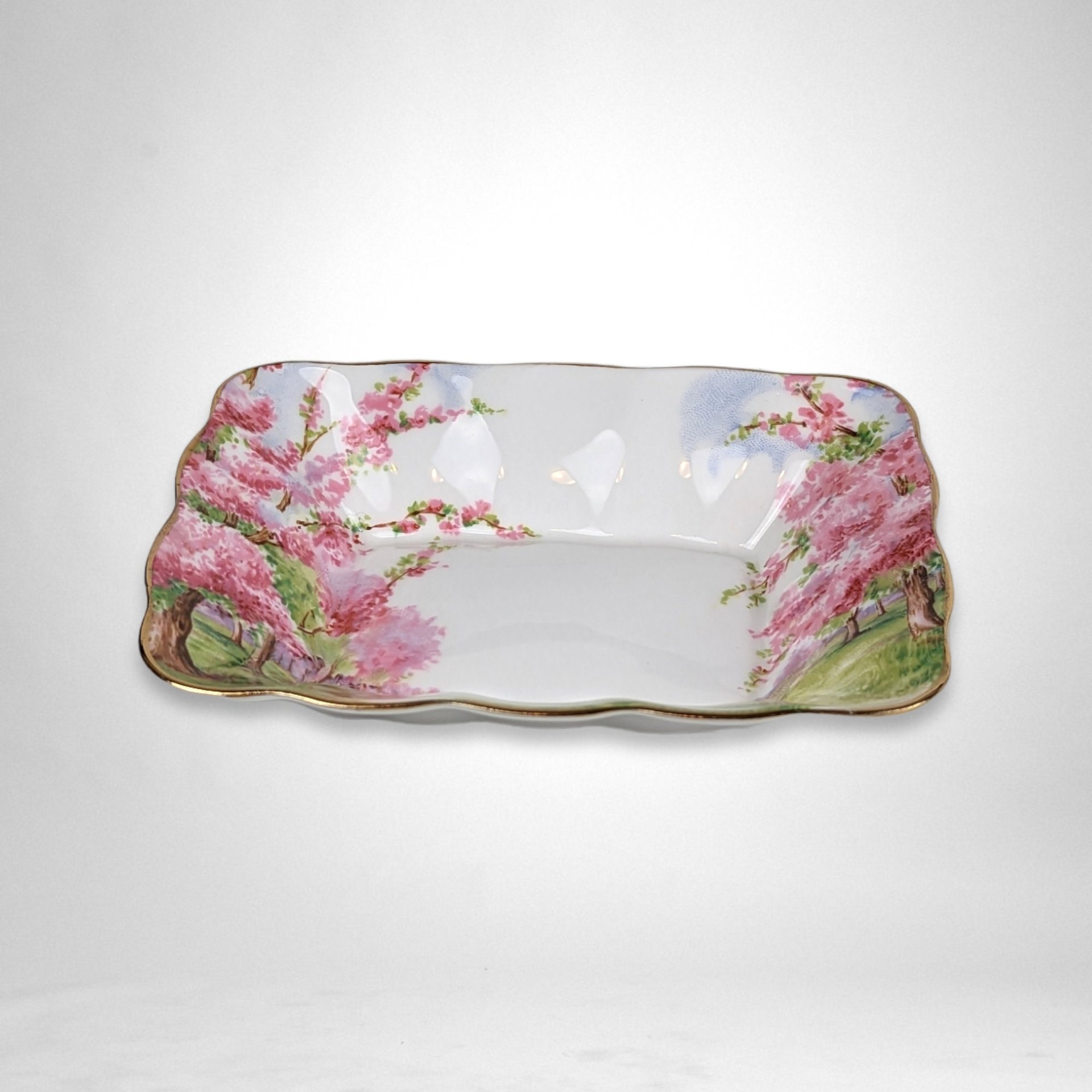 Royal Albert Blossom Time Rectangle 5" Sweet Meat/Trinket Dish: Elegant Floral Decor