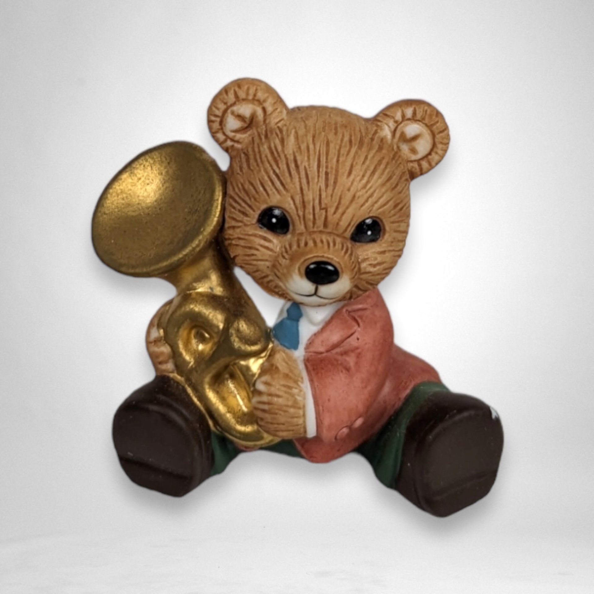 Set of 6 Homco Orchestra Ceramic Bear Figurines 1422: Musical Harmony Collection