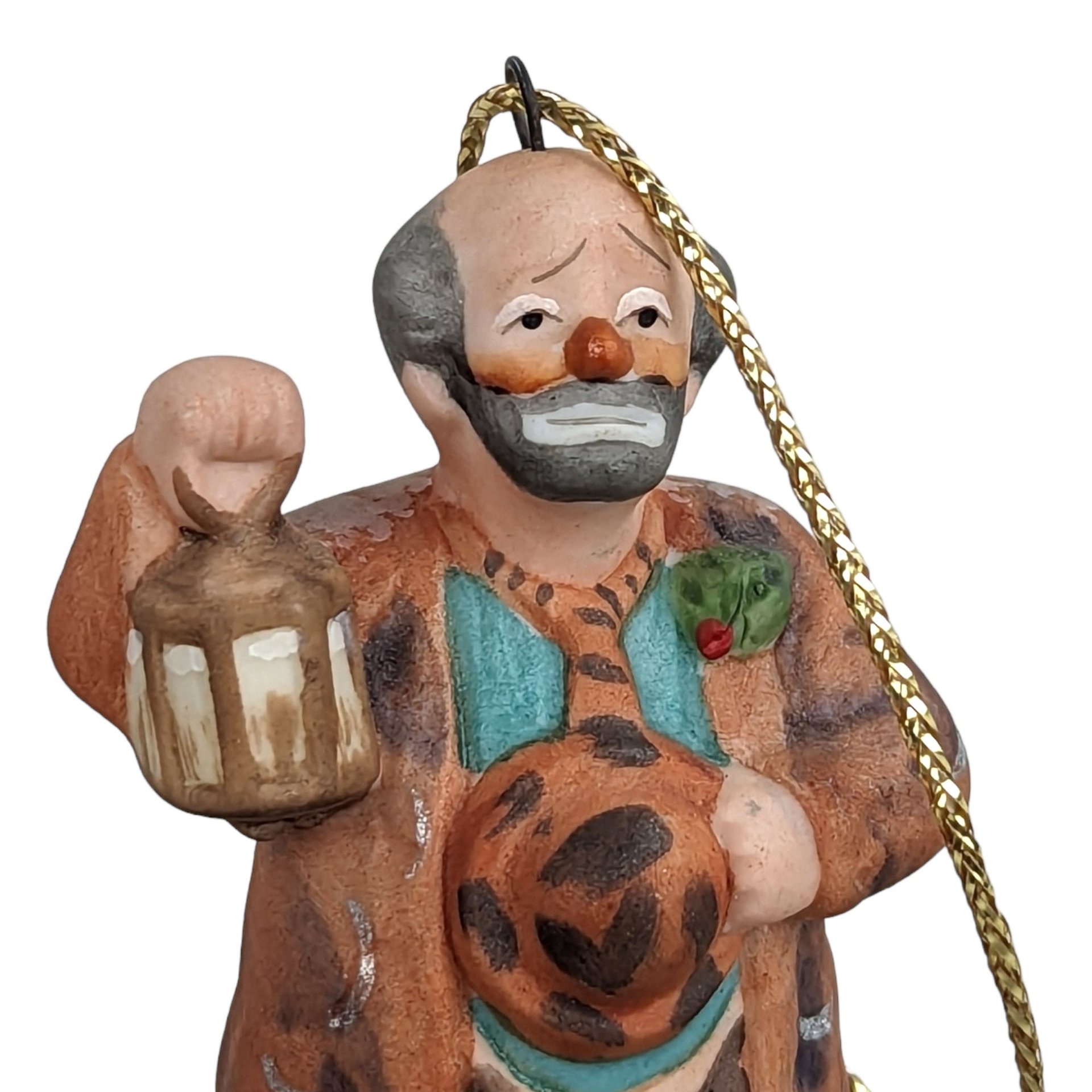 1986 Emmett Kelly Christmas Carol Ornament: Vintage Collectible