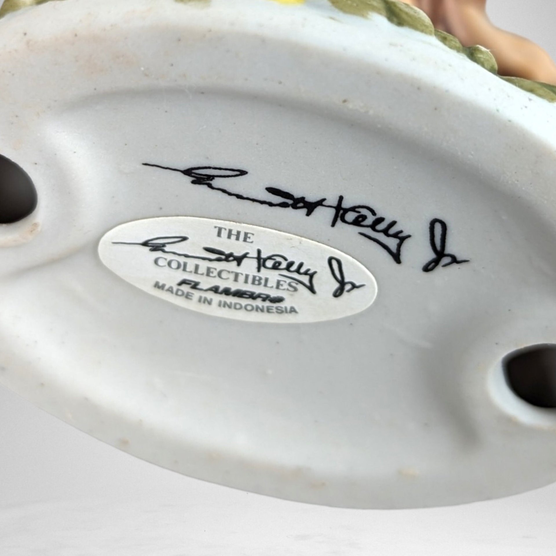 Vintage Flambro Emmett Kelly Jr. Ceramic Hobo Clown with Bird Collectible Figurine