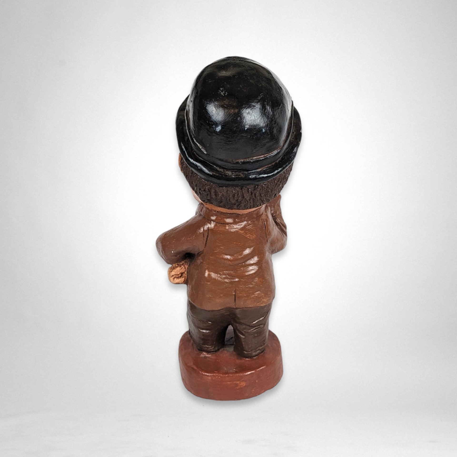 Large Laurel and Hardy Chalkware Statues - Classic Comedy Icons in Impressive Size