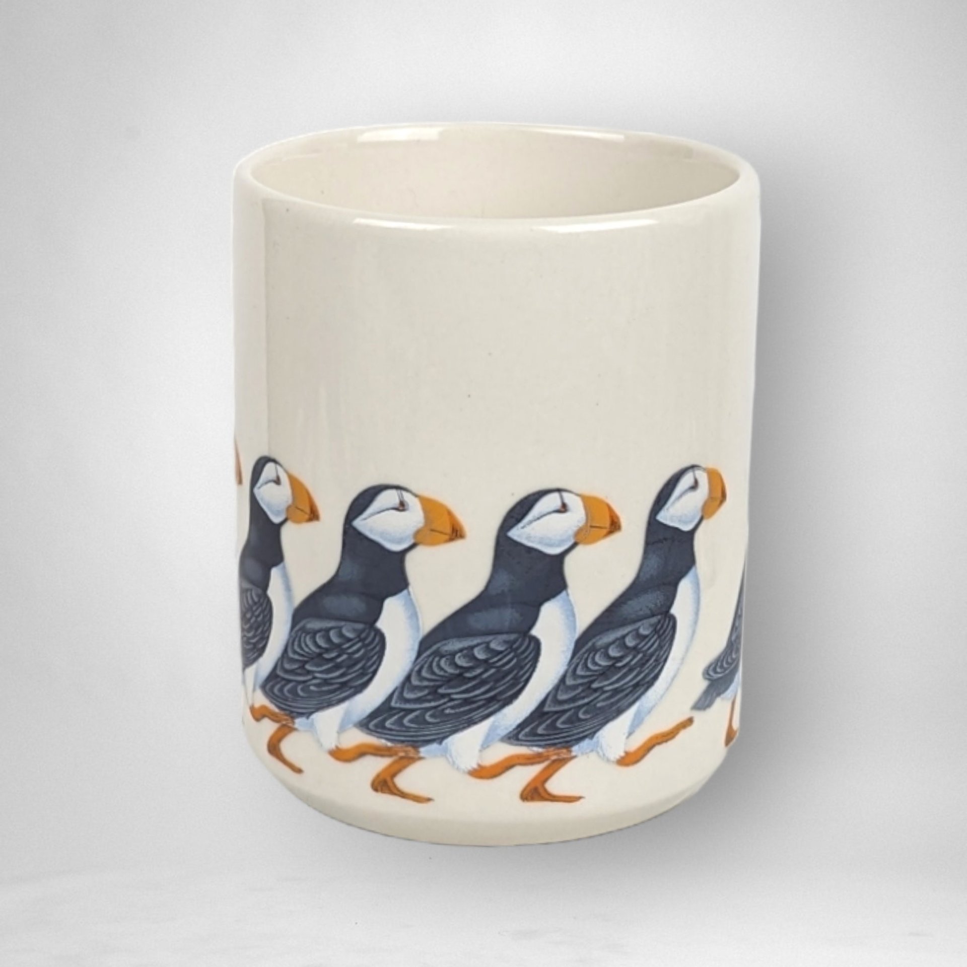 1986 National Wildlife Horned Puffin Mug - Vintage Bird Collector's Cup