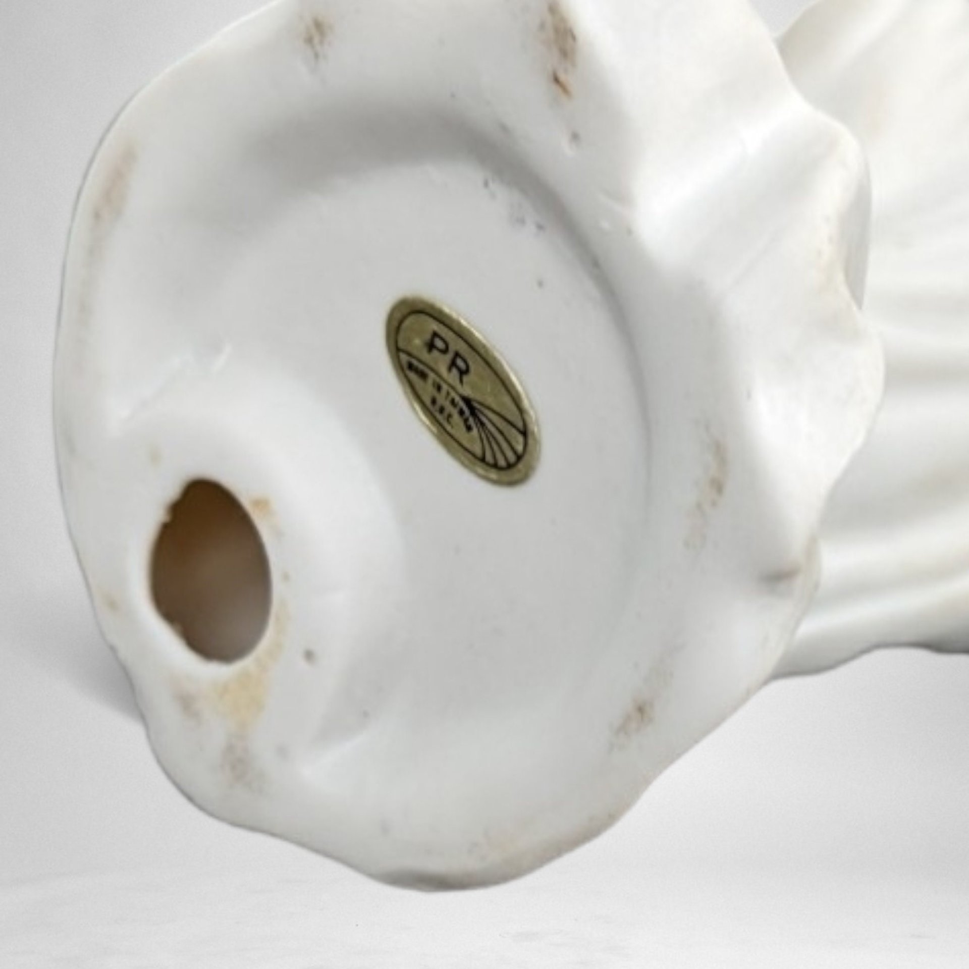 Vintage PR Ceramic Halloween Ghost Figurine: Spooky Elegance for Your Decor