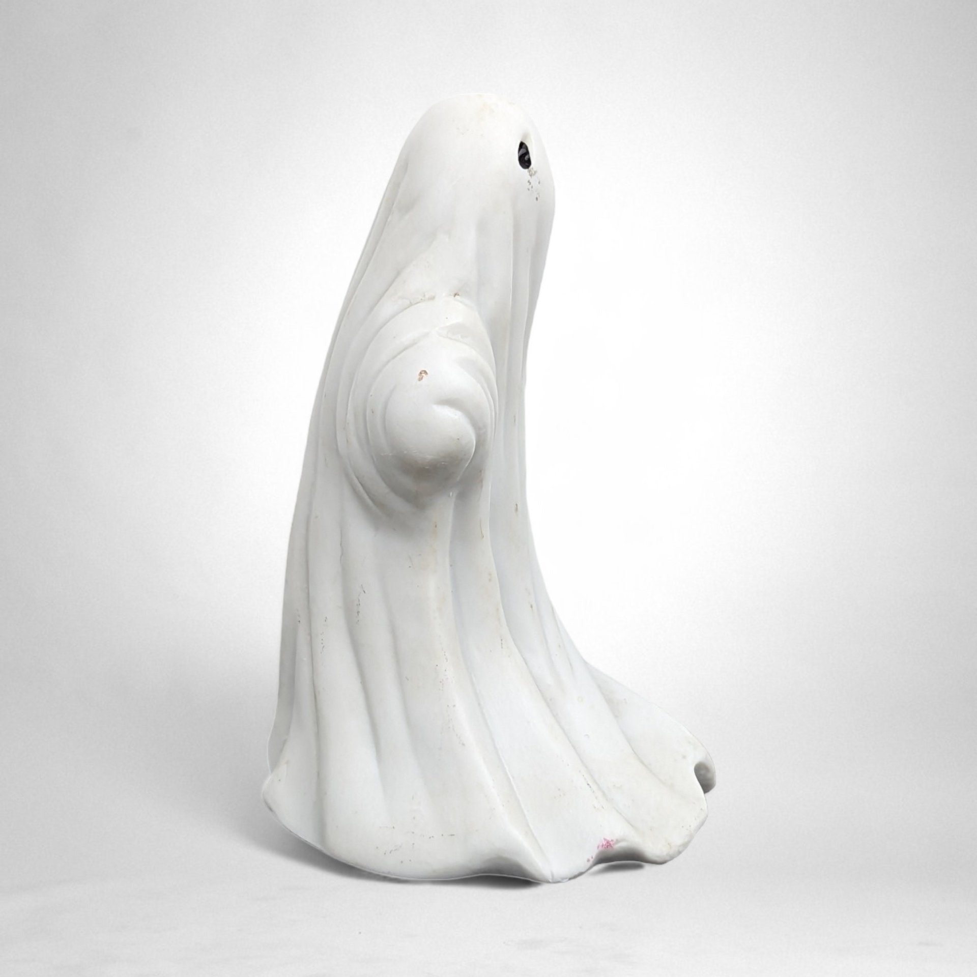 Vintage PR Ceramic Halloween Ghost Figurine: Spooky Elegance for Your Decor