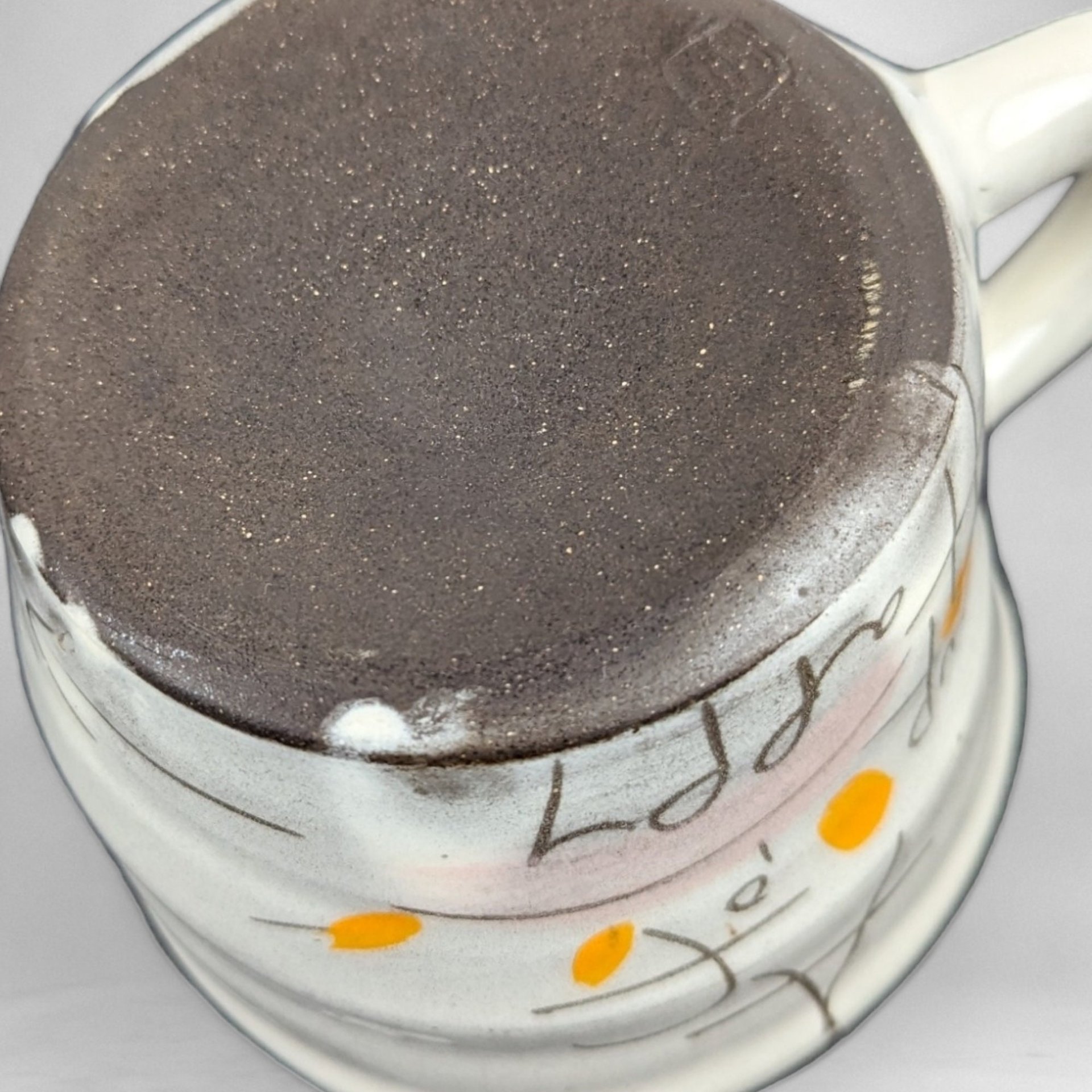 A Cup of Happy: Handmade Pottery Mug for Joyful Sips