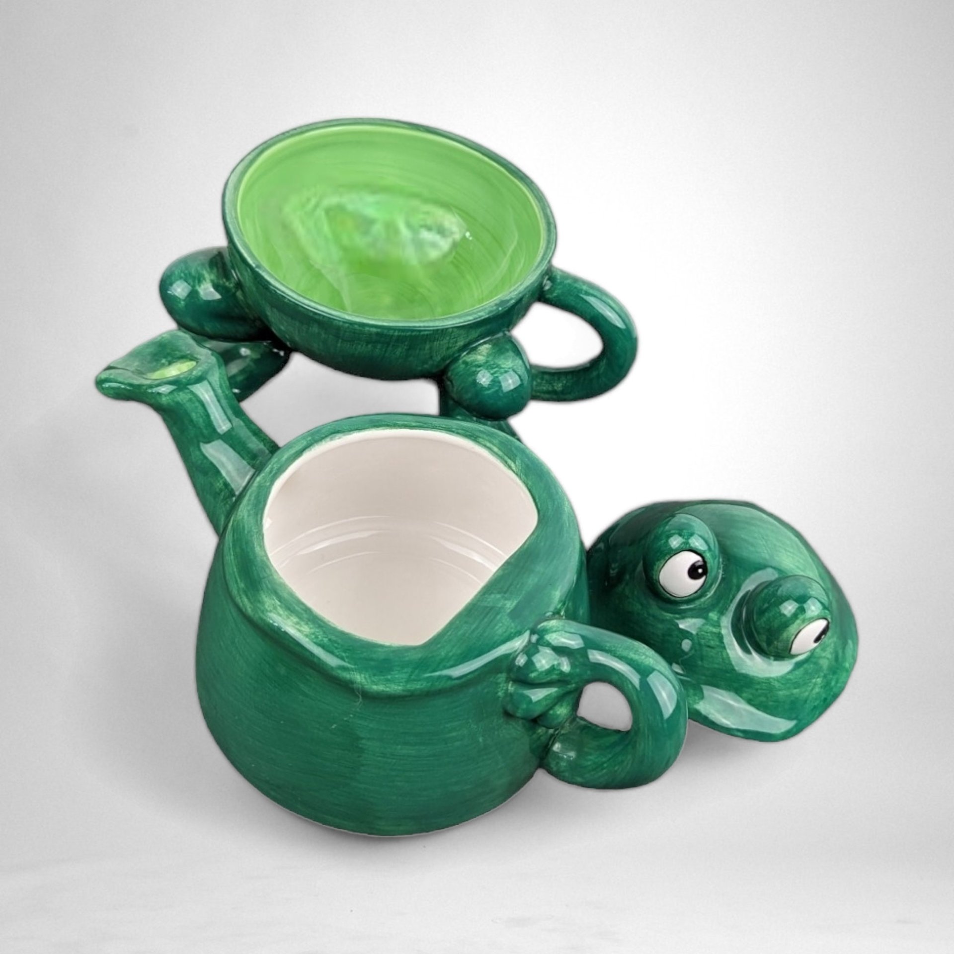 Charming Ganz Frog Teapot and Cup for One: A Unique Tea-Time Companion
