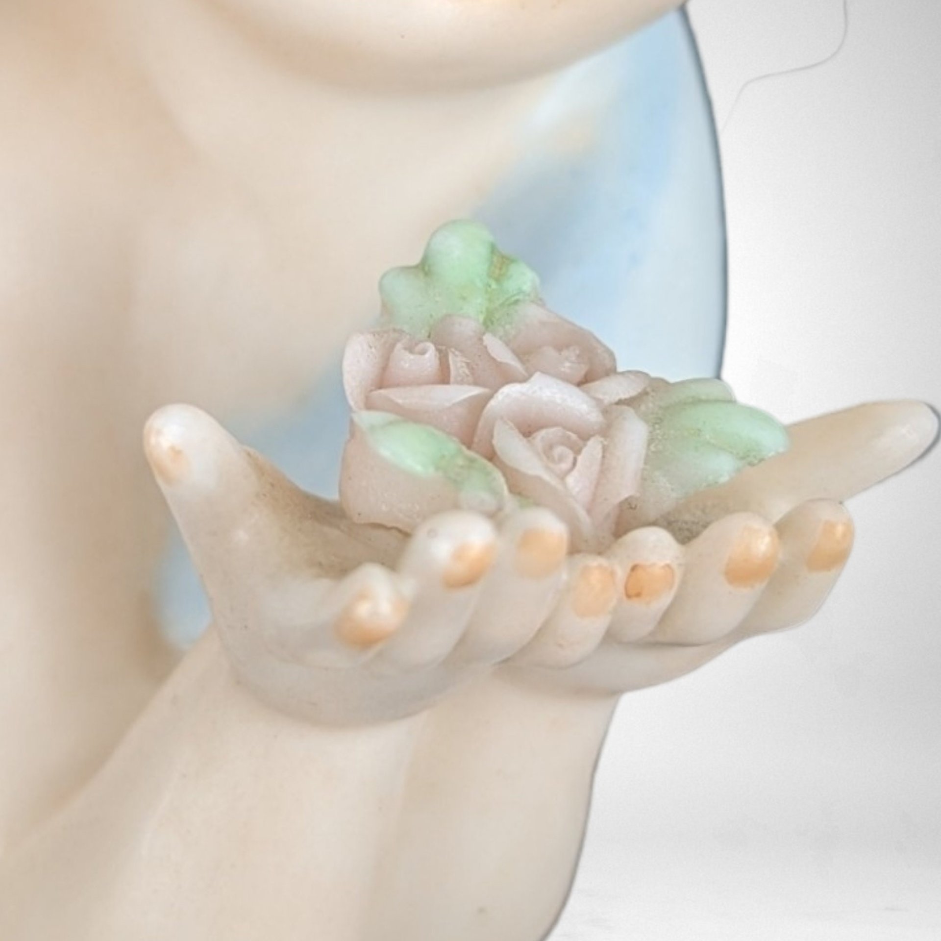 Vintage Napco Angel With Flowers Wall Hanging: Heavenly Retro Decor