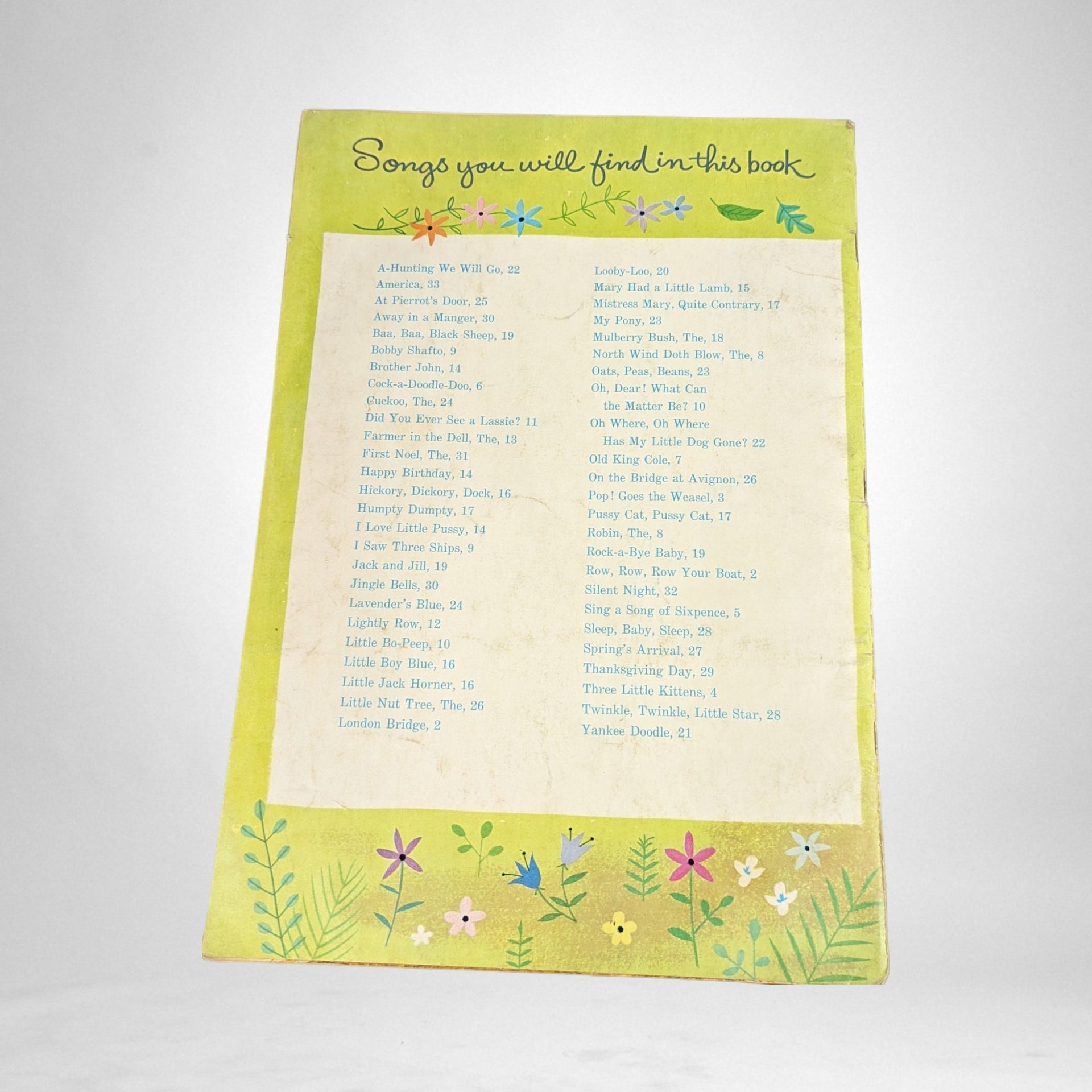 1964 Whitman Collection of 50 Songs for Children: Timeless Musical Delights for Young Hearts