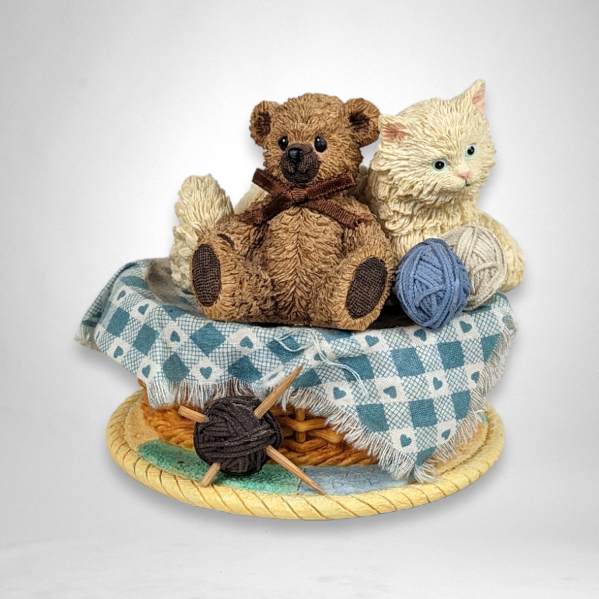 San Francisco Music Box Cat & Bear "My Favorite Things"