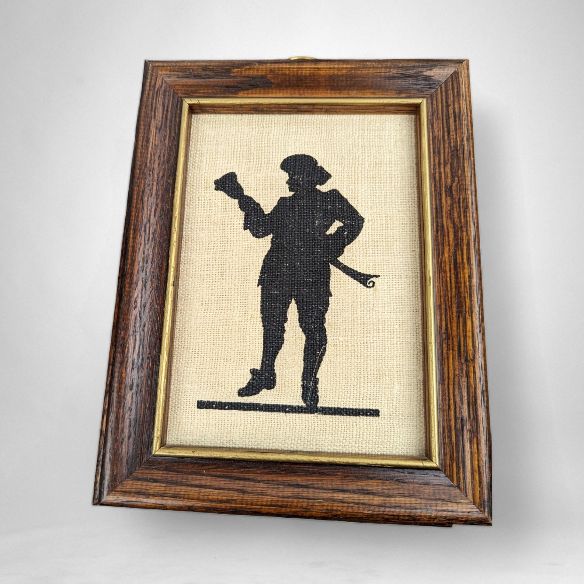 Charming Set of 6 Vintage Silhouette Fabric Wall Hangings