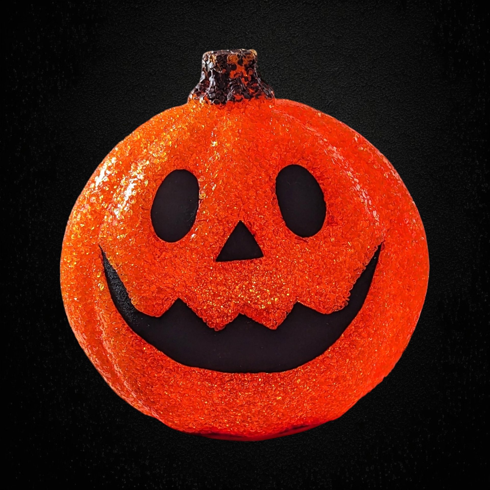 Vintage Halloween Popcorn/Melted Plastic Jack-o'-Lantern Light