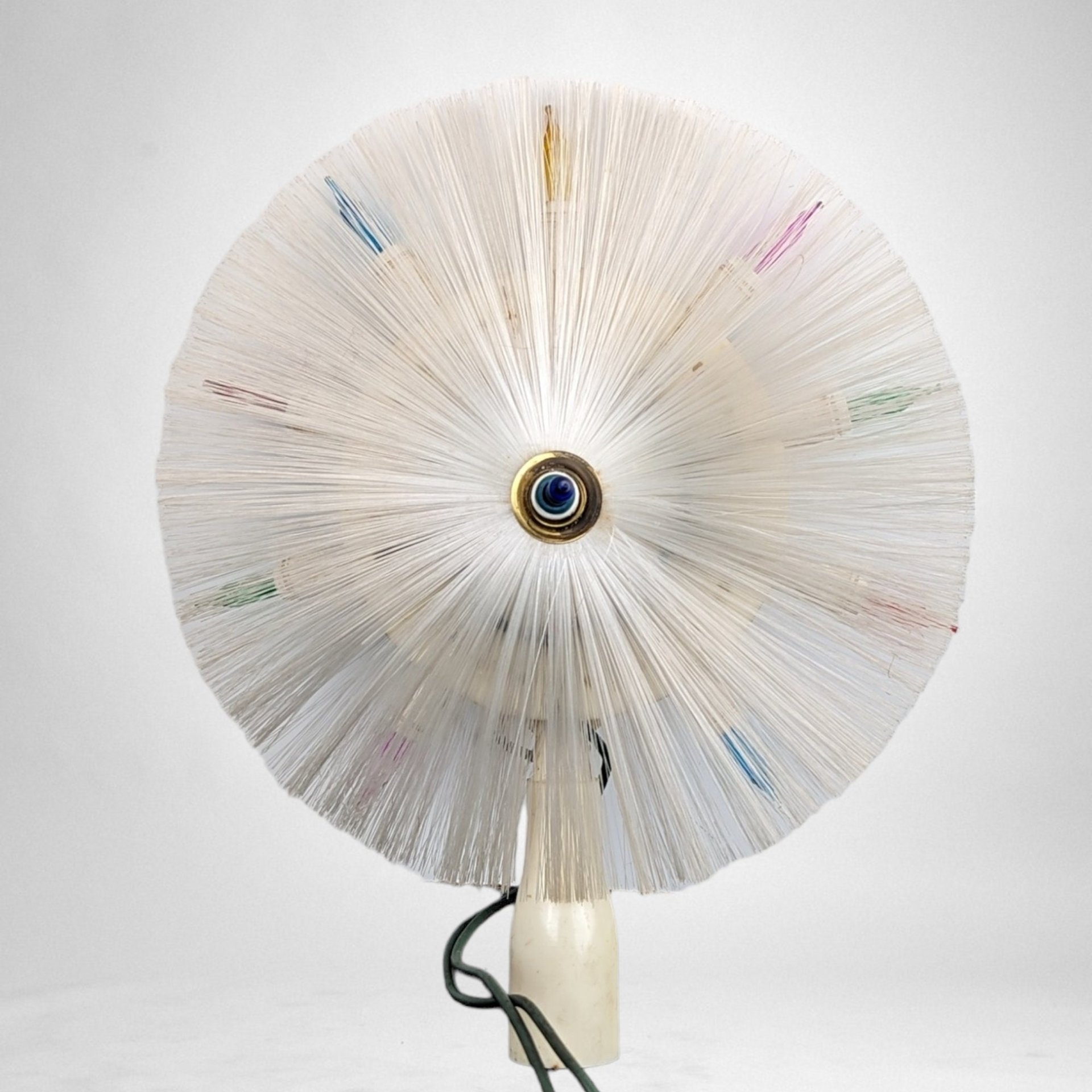 Vintage Fiber Optic Tree Topper: Twinkling Holiday Elegance