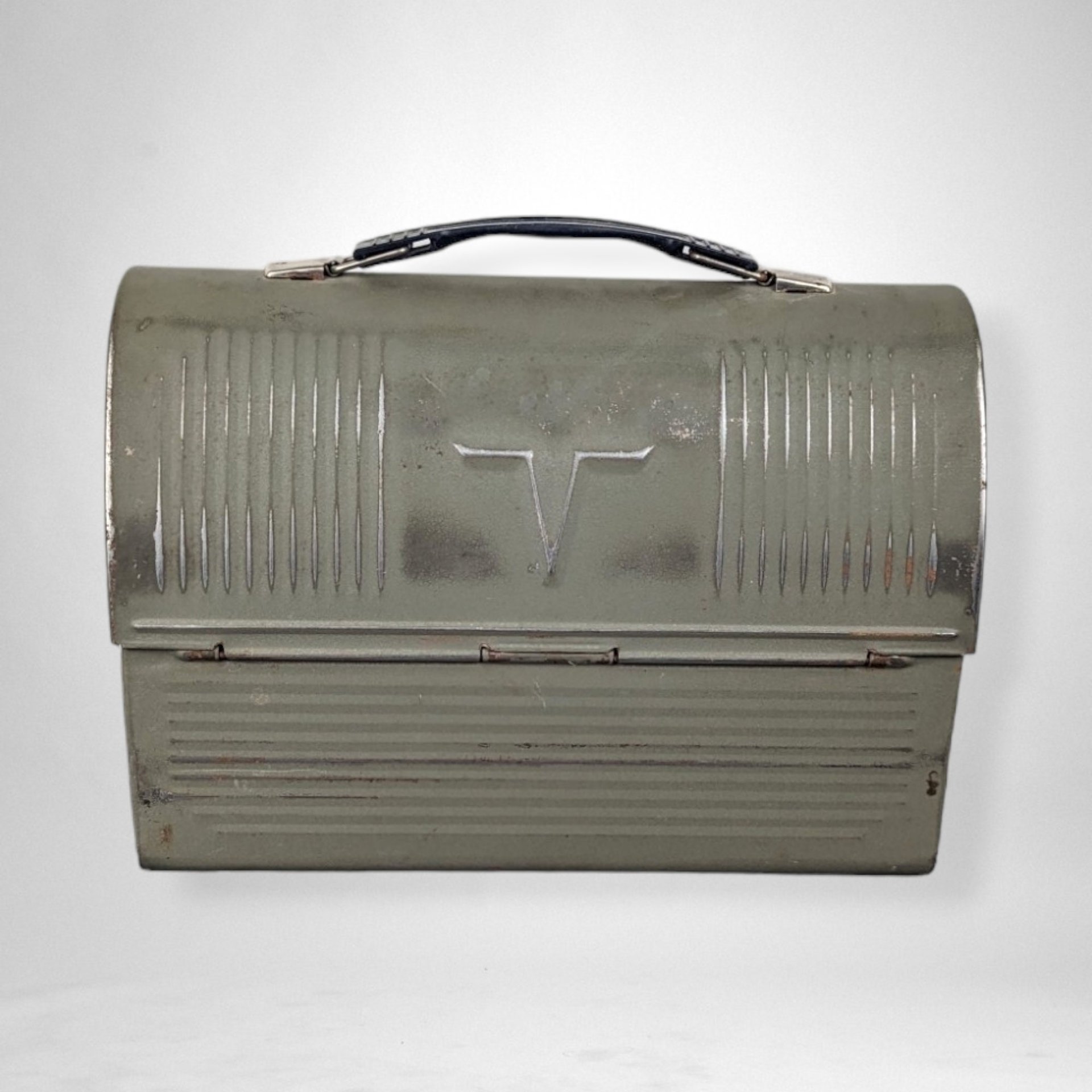 1940s Thermos Brand Army Green Lunchbox – Classic Vintage Style (Thermos Not Included)