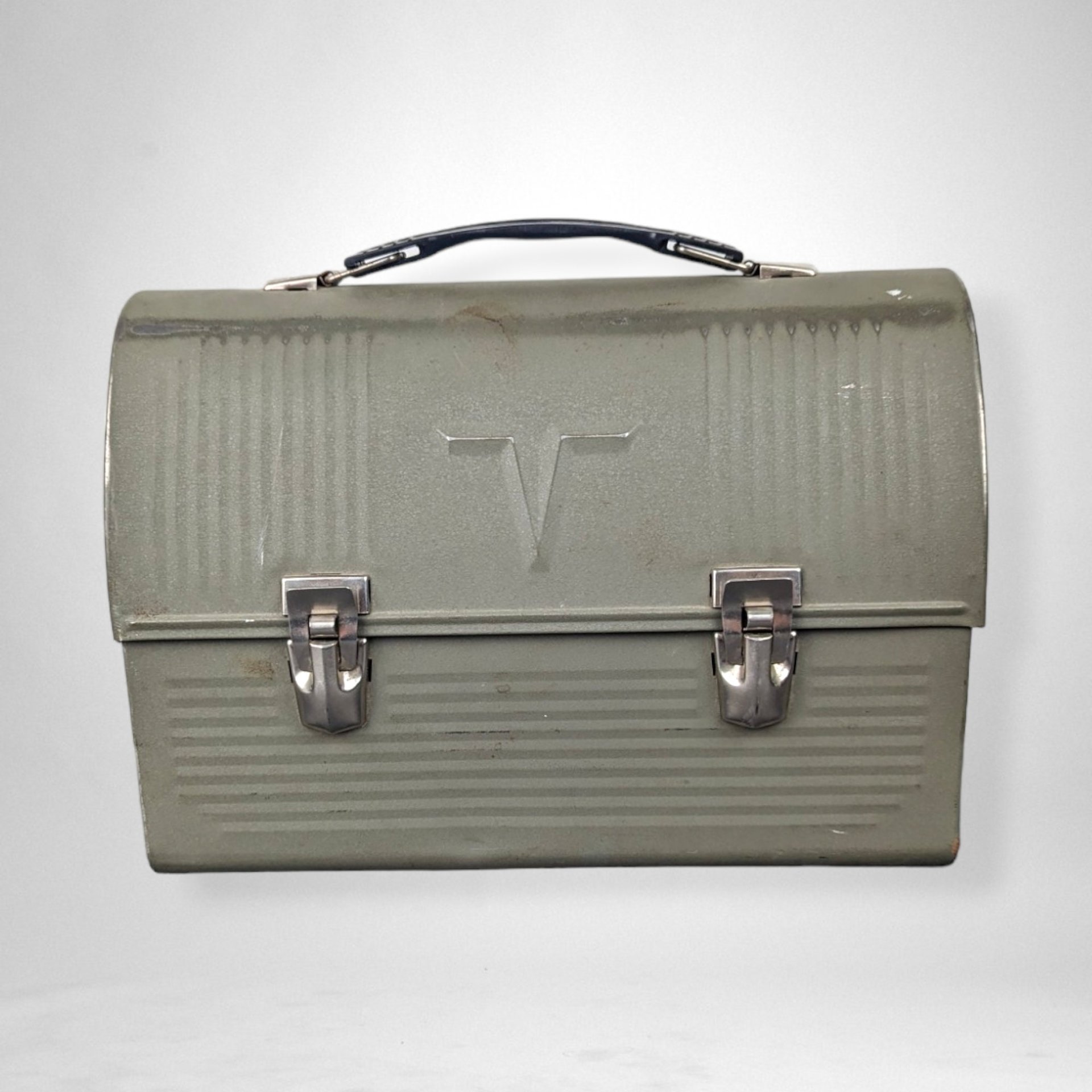 1940s Thermos Brand Army Green Lunchbox – Classic Vintage Style (Thermos Not Included)