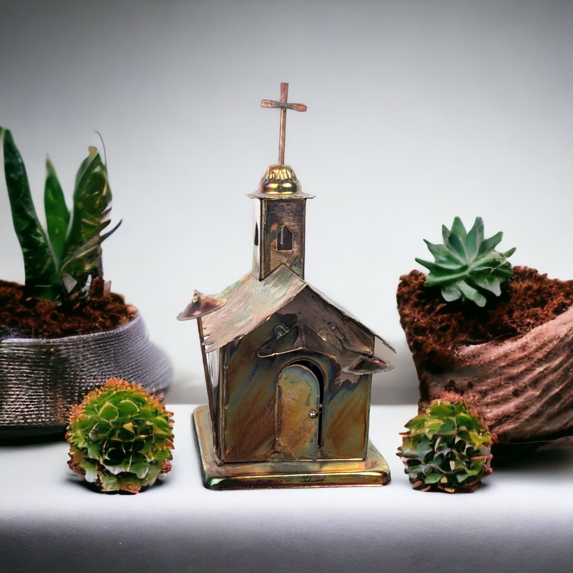 Vintage Berkeley Designs Metal Church Music Box – Melodic Nostalgia