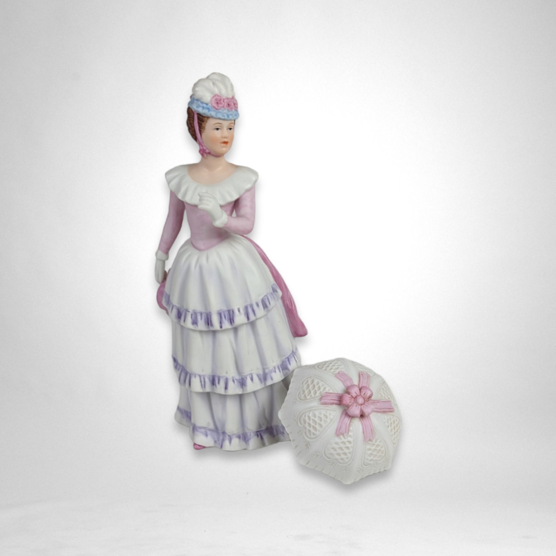 Vintage Homco Victorian Lady Figurine 1431 – Elegant Collectible Home Decor