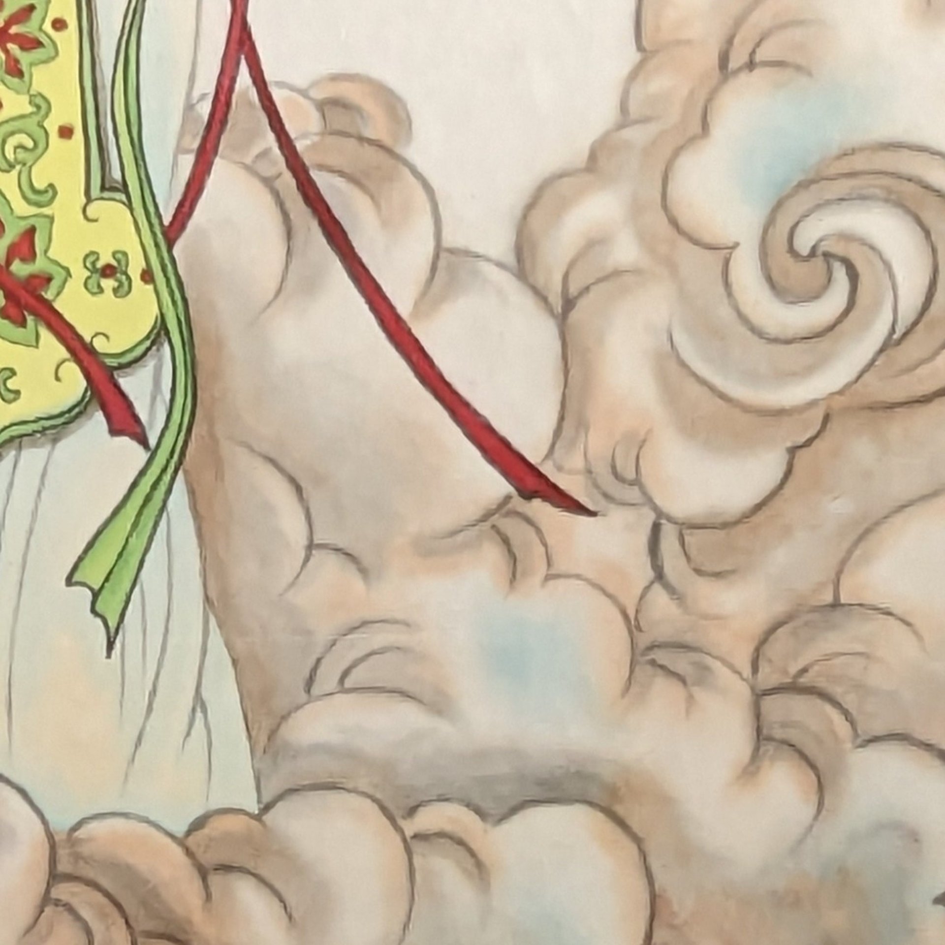 Sacred Beauty: Vintage Framed Chinese Our Lady of China and Madonna on Silk