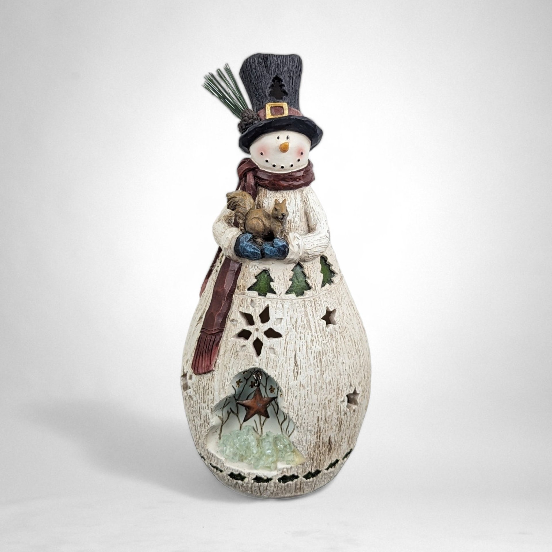 Whimsical Snowman Nightlight Lamps - Set of 2: Add a Cozy Glow to Your Winter Decor!