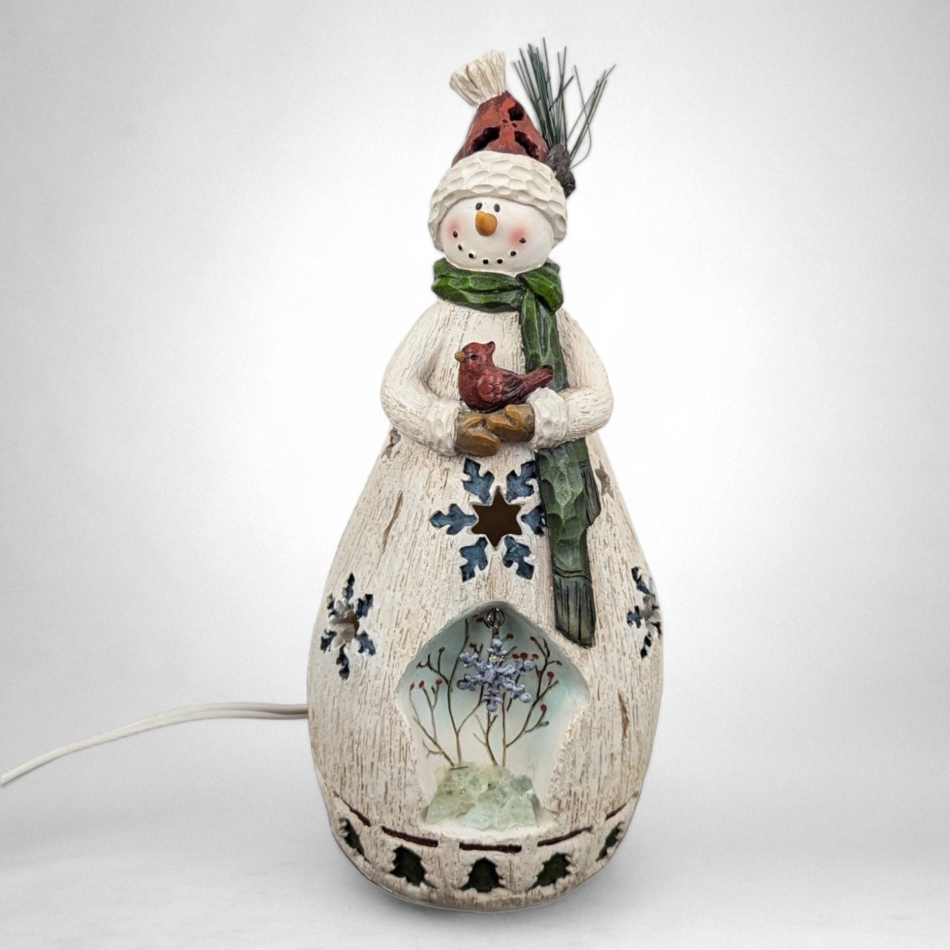 Whimsical Snowman Nightlight Lamps - Set of 2: Add a Cozy Glow to Your Winter Decor!