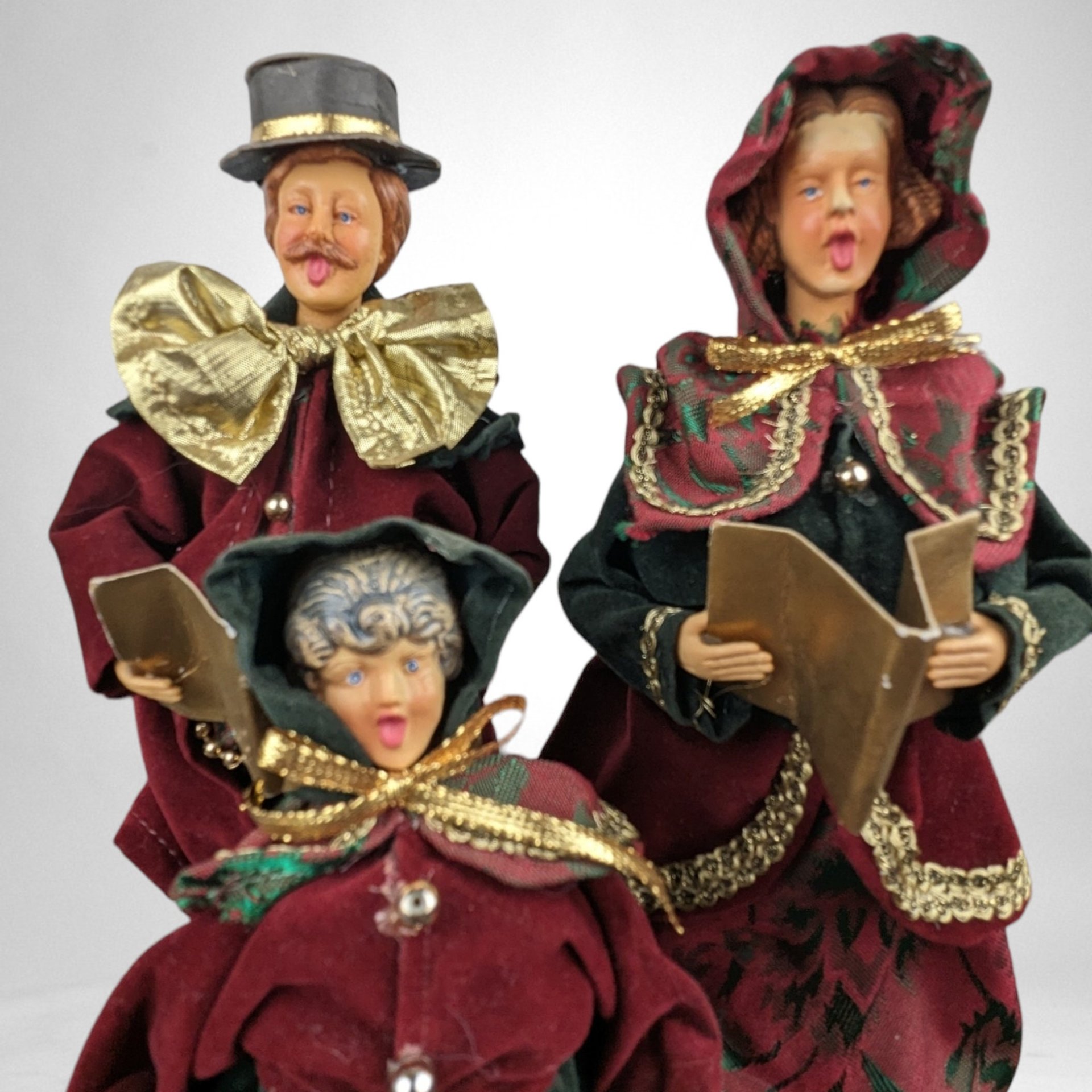 RESERVED*** Do not buy  - Charming Set of 3 Vintage Christmas Carolers: Timeless Holiday Decor
