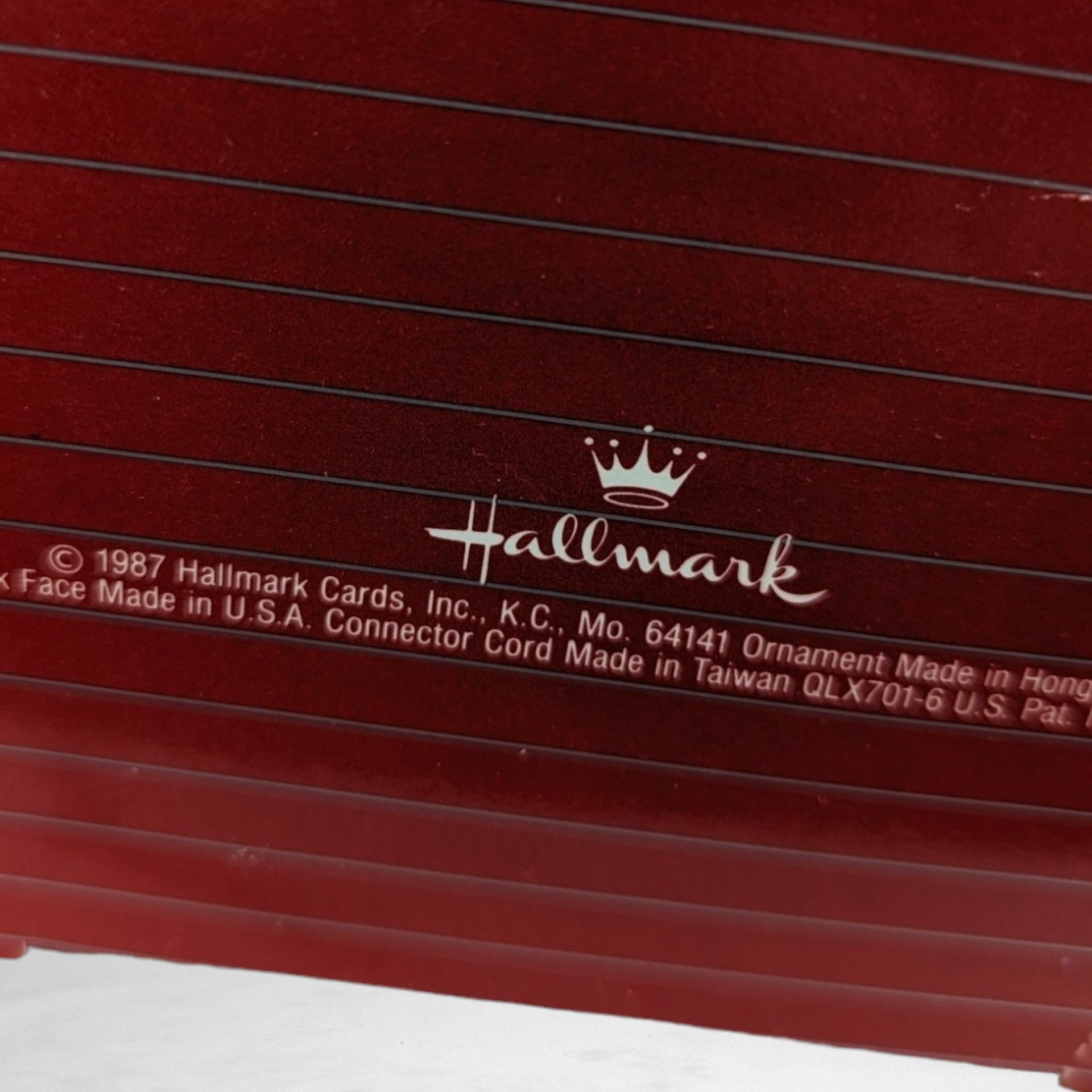 Vintage 1987 Hallmark Loving Holiday Light and Motion Ornament