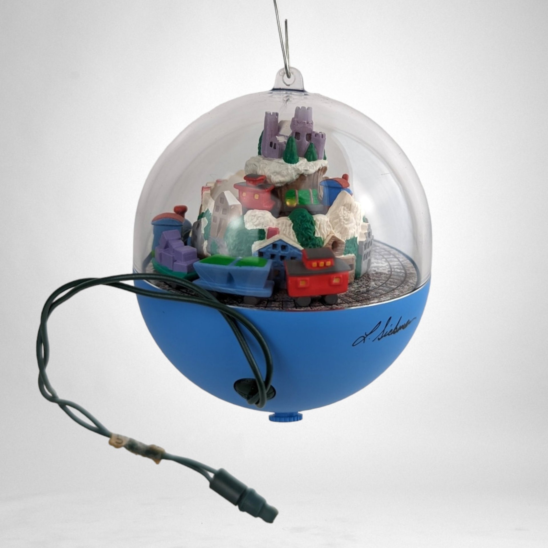 1992 Hallmark Artist's Favorites Continental Express Light and Motion Ornament