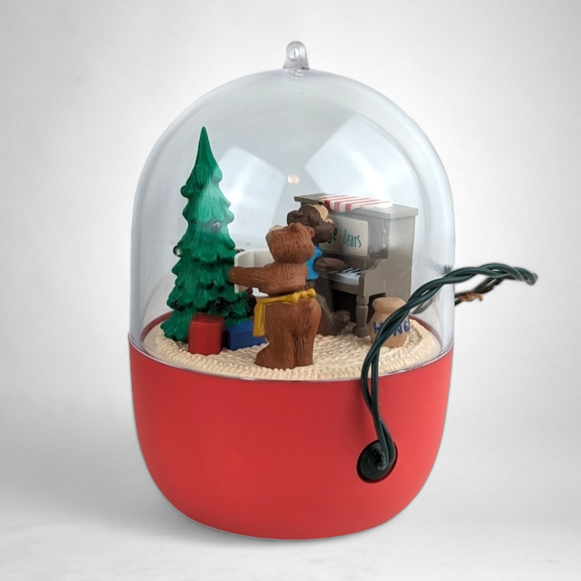 1991 Hallmark Jingle Bears Light, Motion, and Sound Ornament - A Holiday Symphony