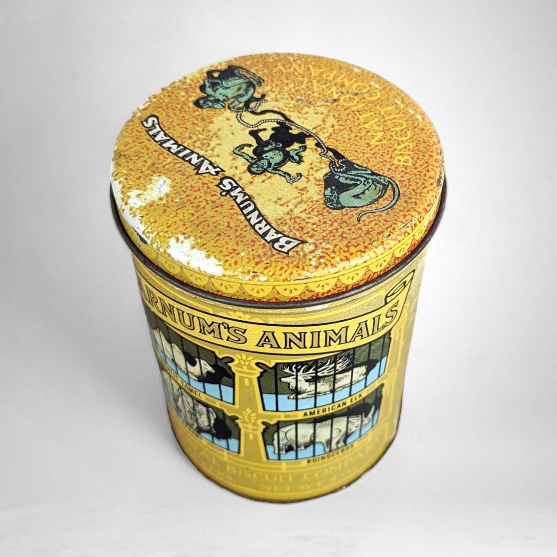 Vintage 70's Barnum's Animal Crackers Tin: 1914 Replica Collectible