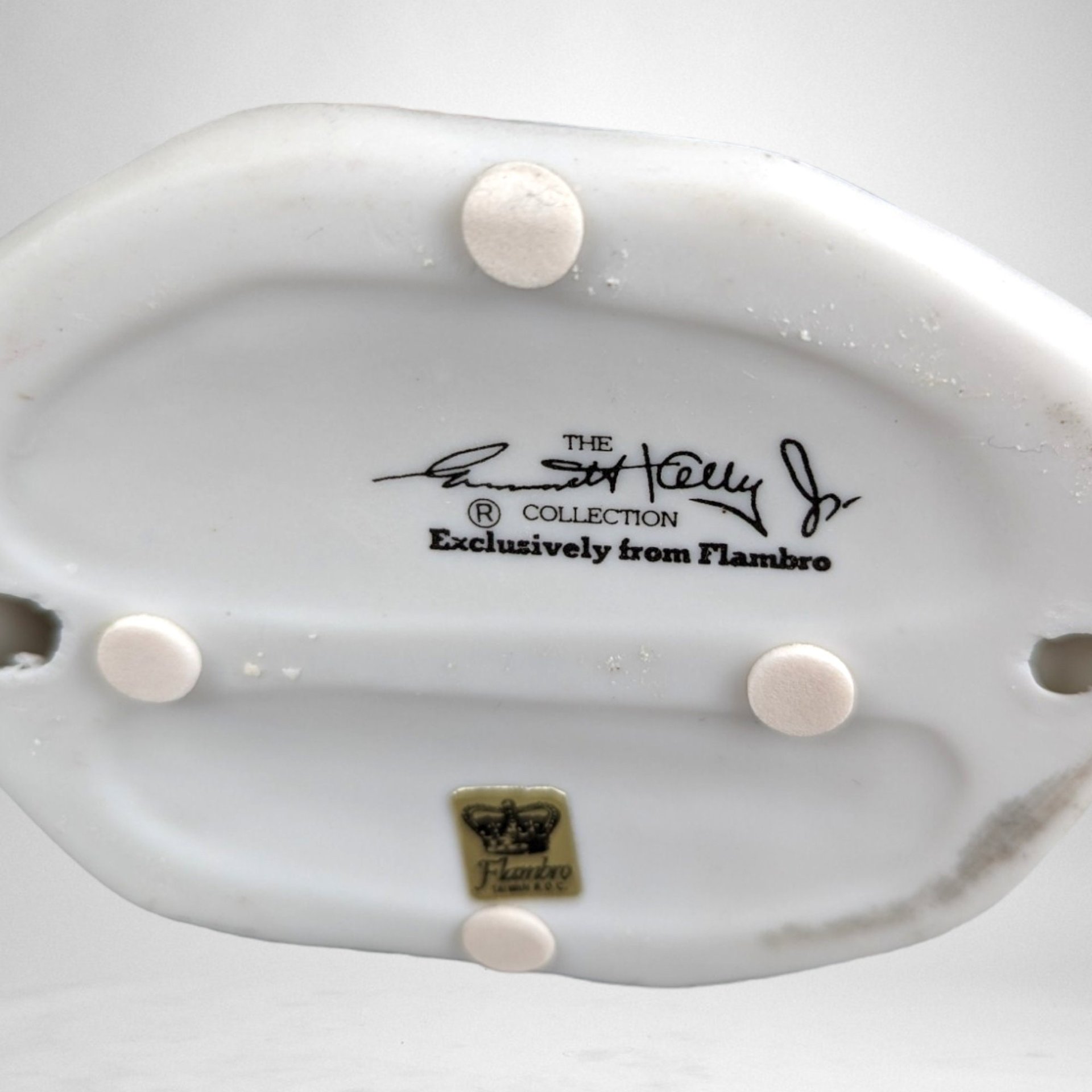 Vintage Emmett Kelly Jr. Accountant IRS Figurine: Tax Season Whimsy (8" Ceramic)