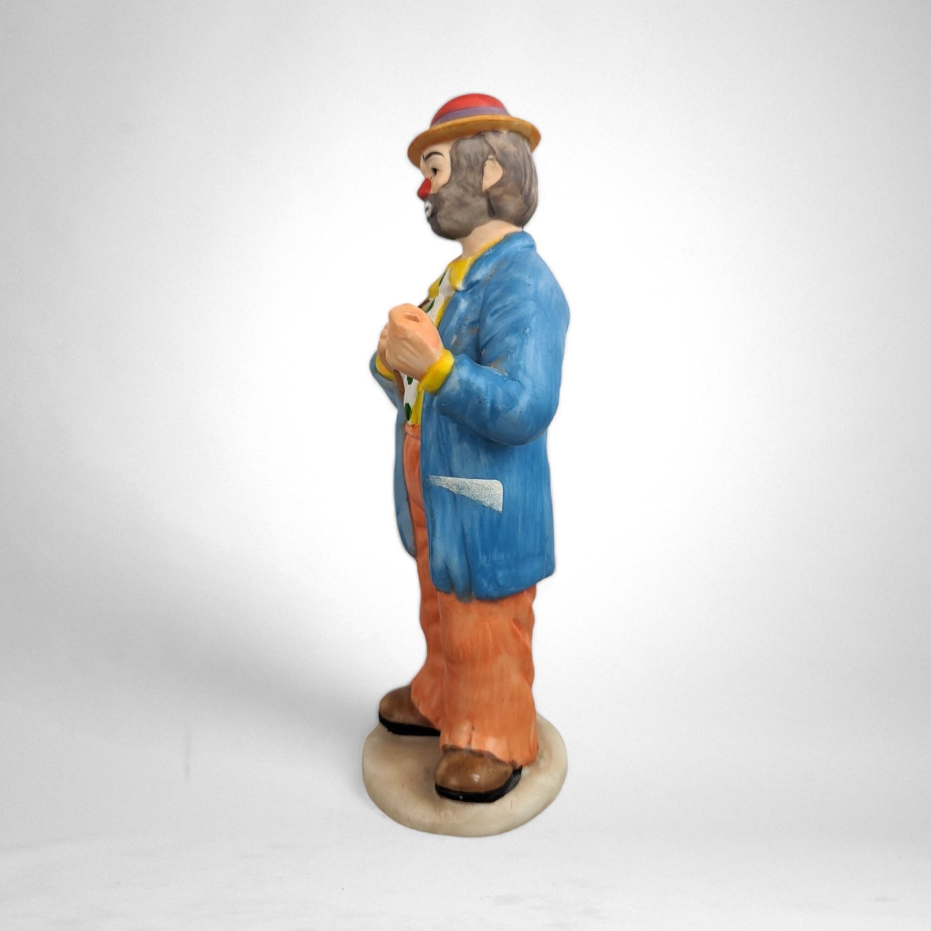 Vintage Emmett Kelly Jr. Hobo Ceramic Clown Figurine: Classic Circus Collectible