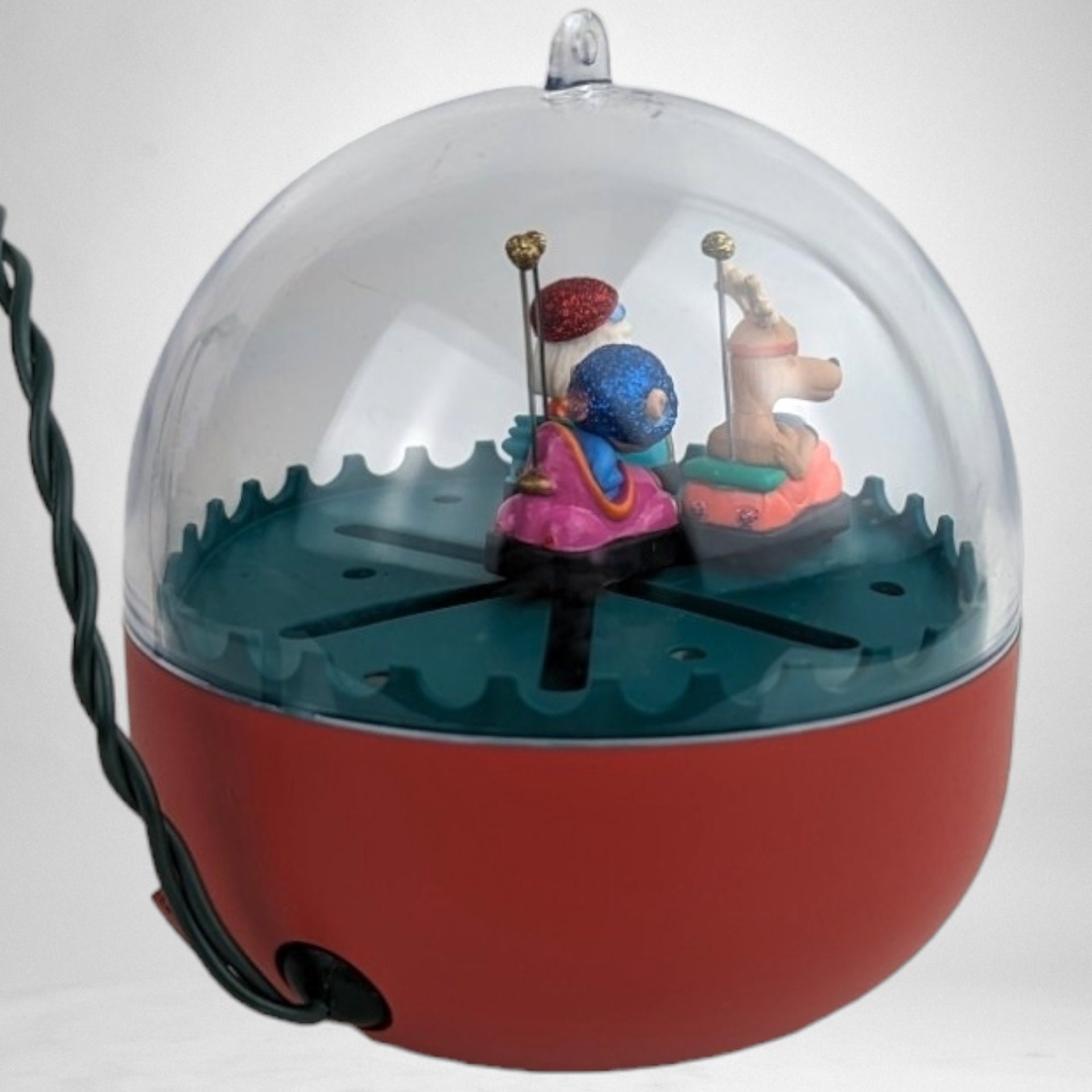 1991 Hallmark Kringle's Bumper Cars Light and Motion Ornament - Festive Holiday Fun