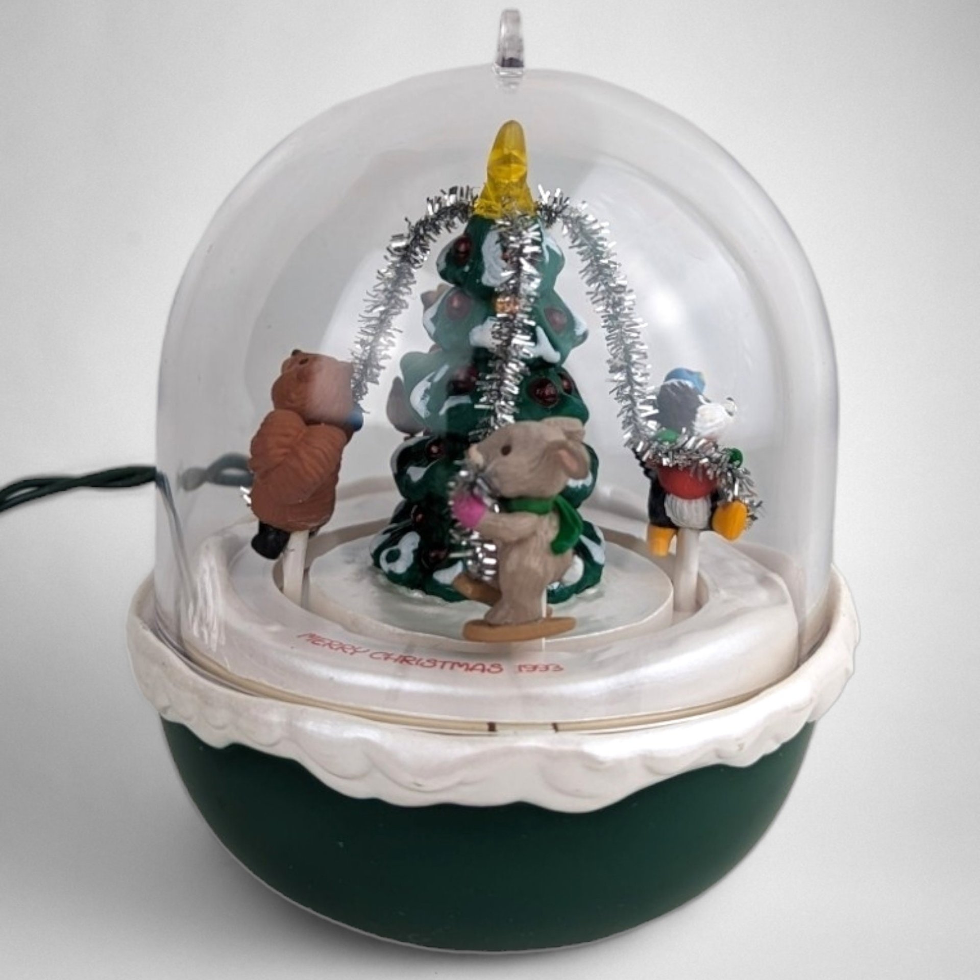 1993 Hallmark Forest Frolics Light and Motion Ornament - Enchanted Woodland Delight