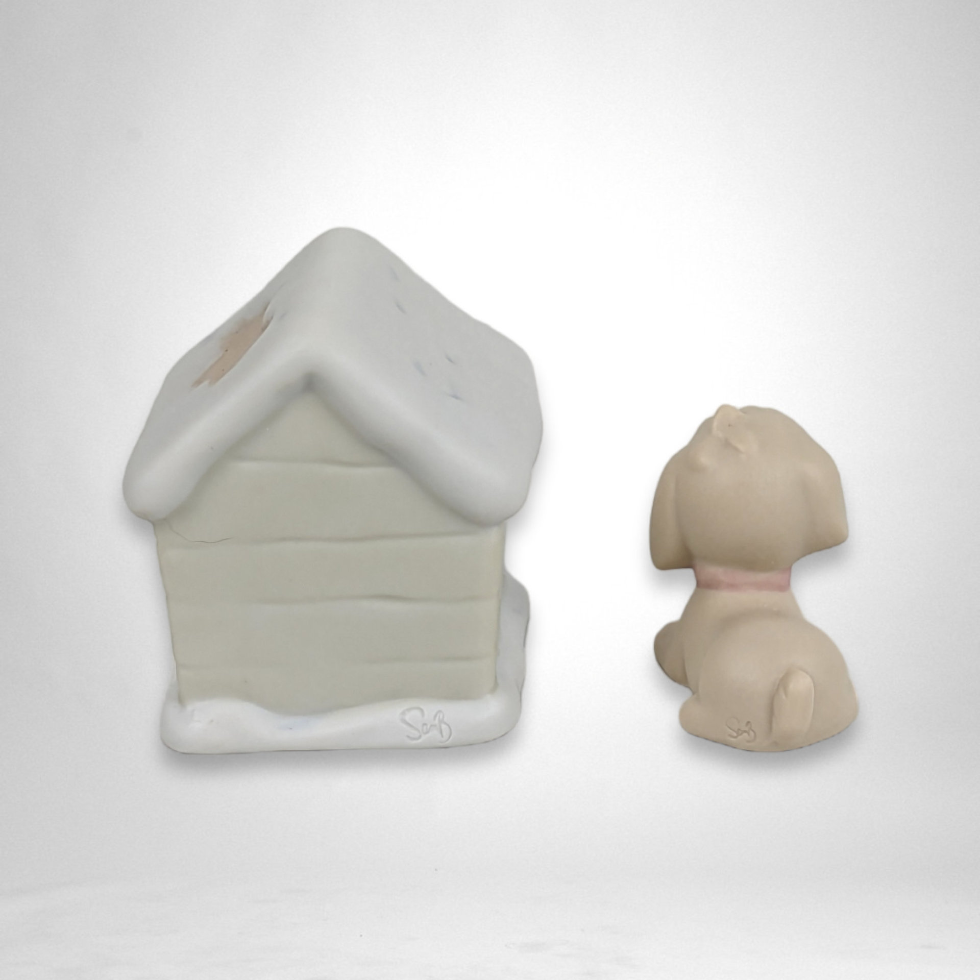 Sugar Town Sugar and Her Doghouse Figurines - Whimsical Collectibles