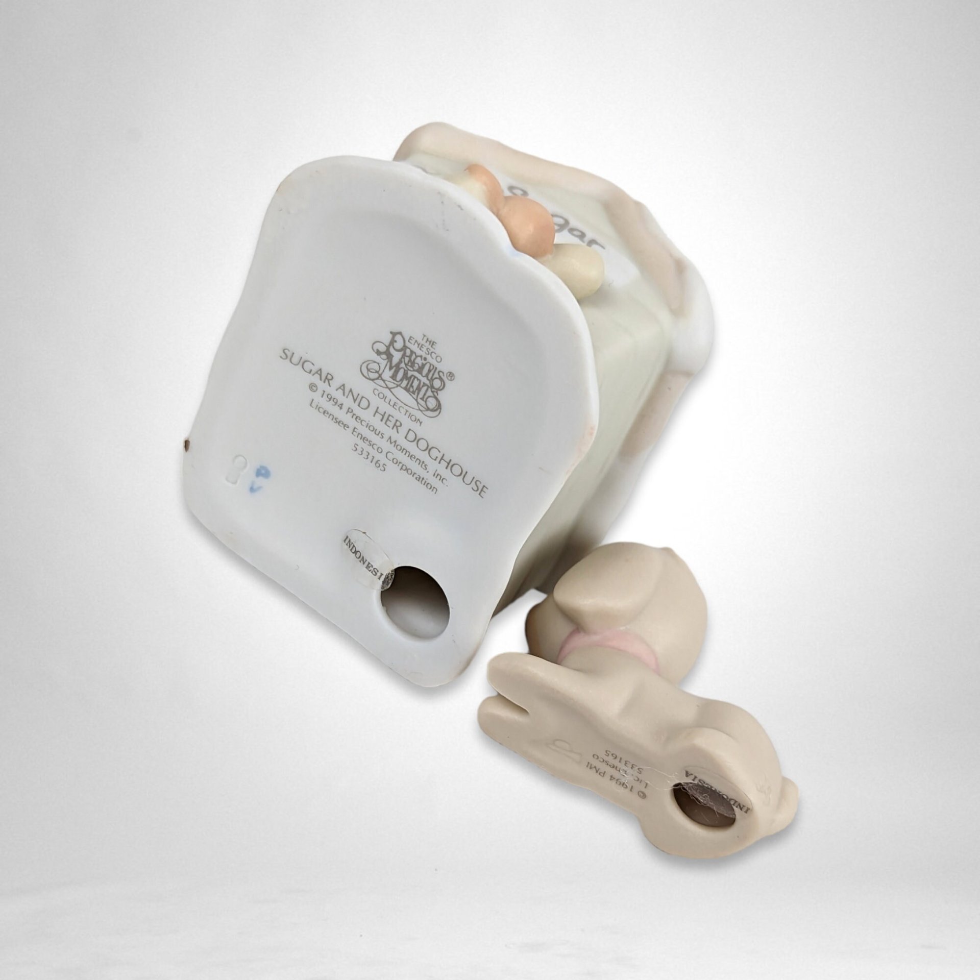 Sugar Town Sugar and Her Doghouse Figurines - Whimsical Collectibles