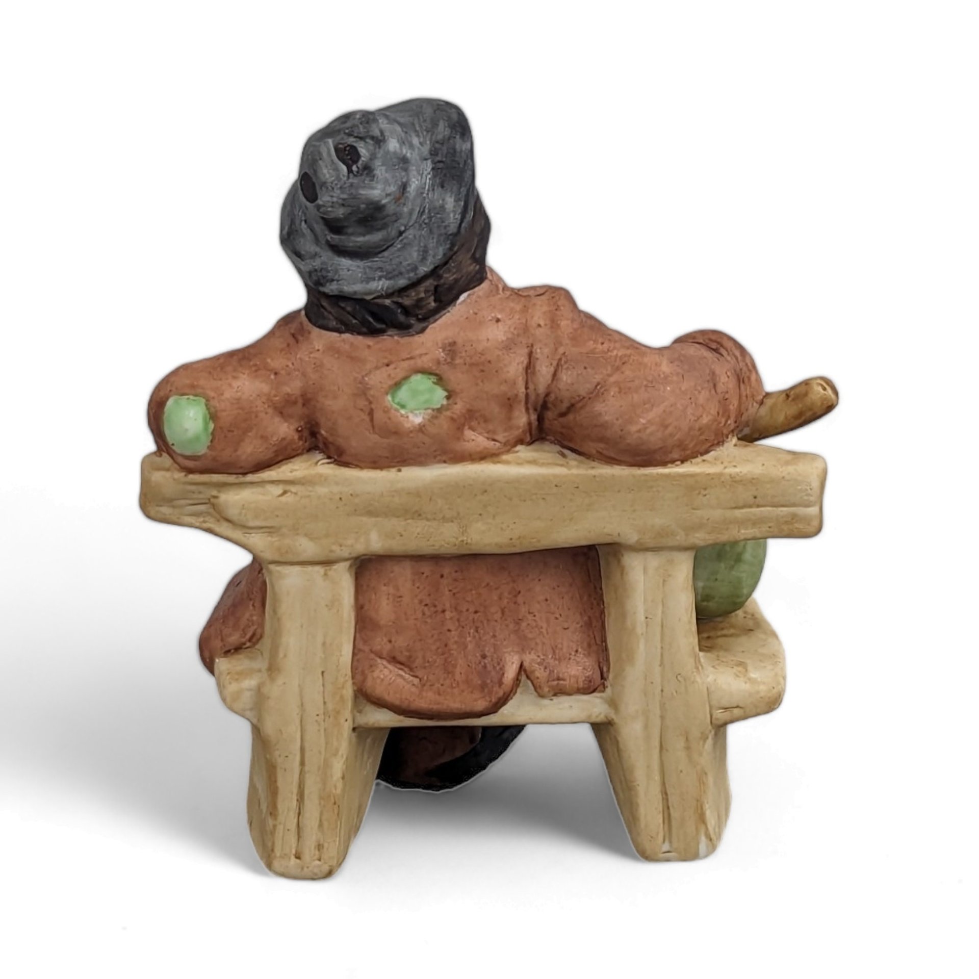 Vintage Emmett Kelly Jr. Flambro Hobo Clown on Bench Collectible Figurine