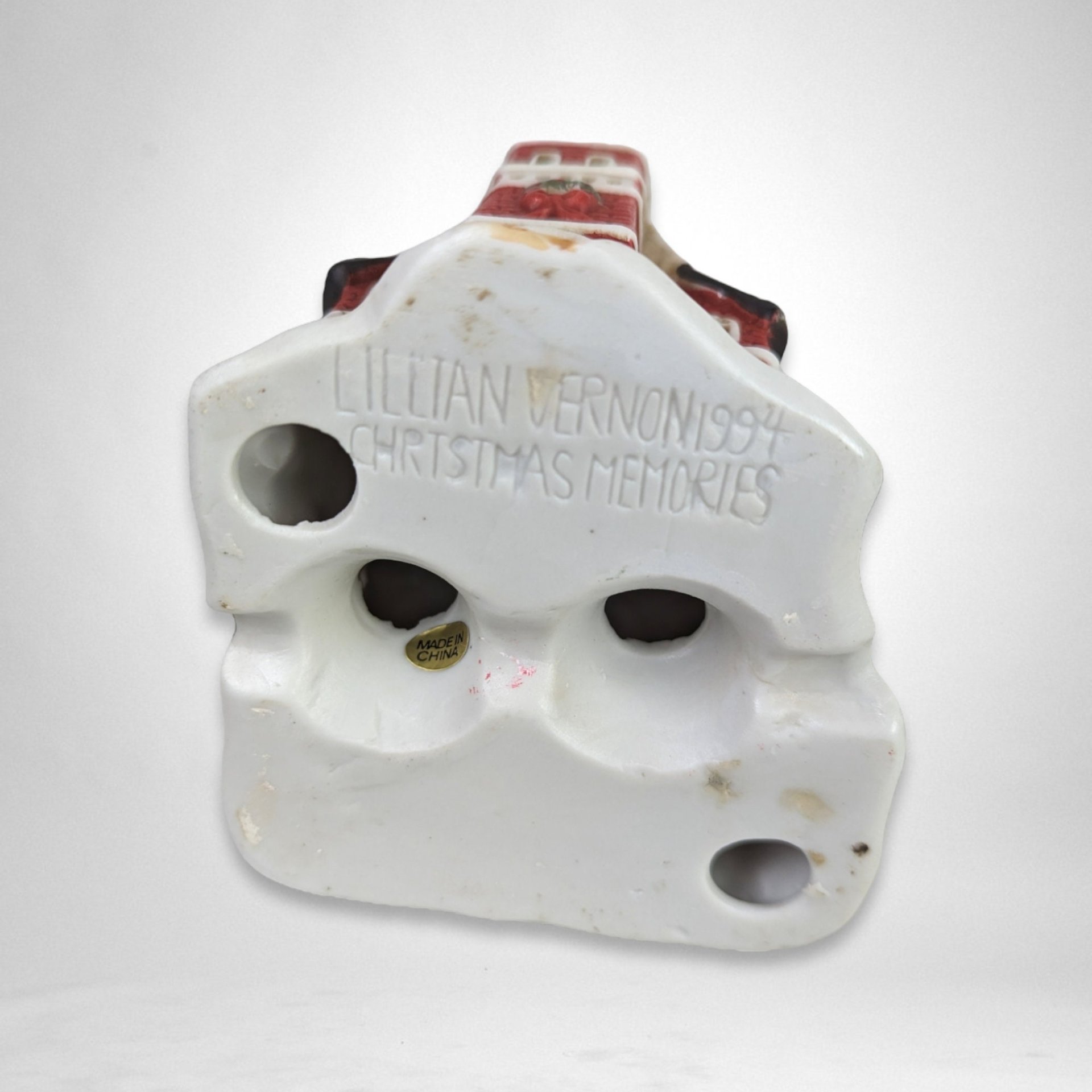 1990s Lillian Vernon Christmas Village: Set of 3 Festive Collectible Pieces