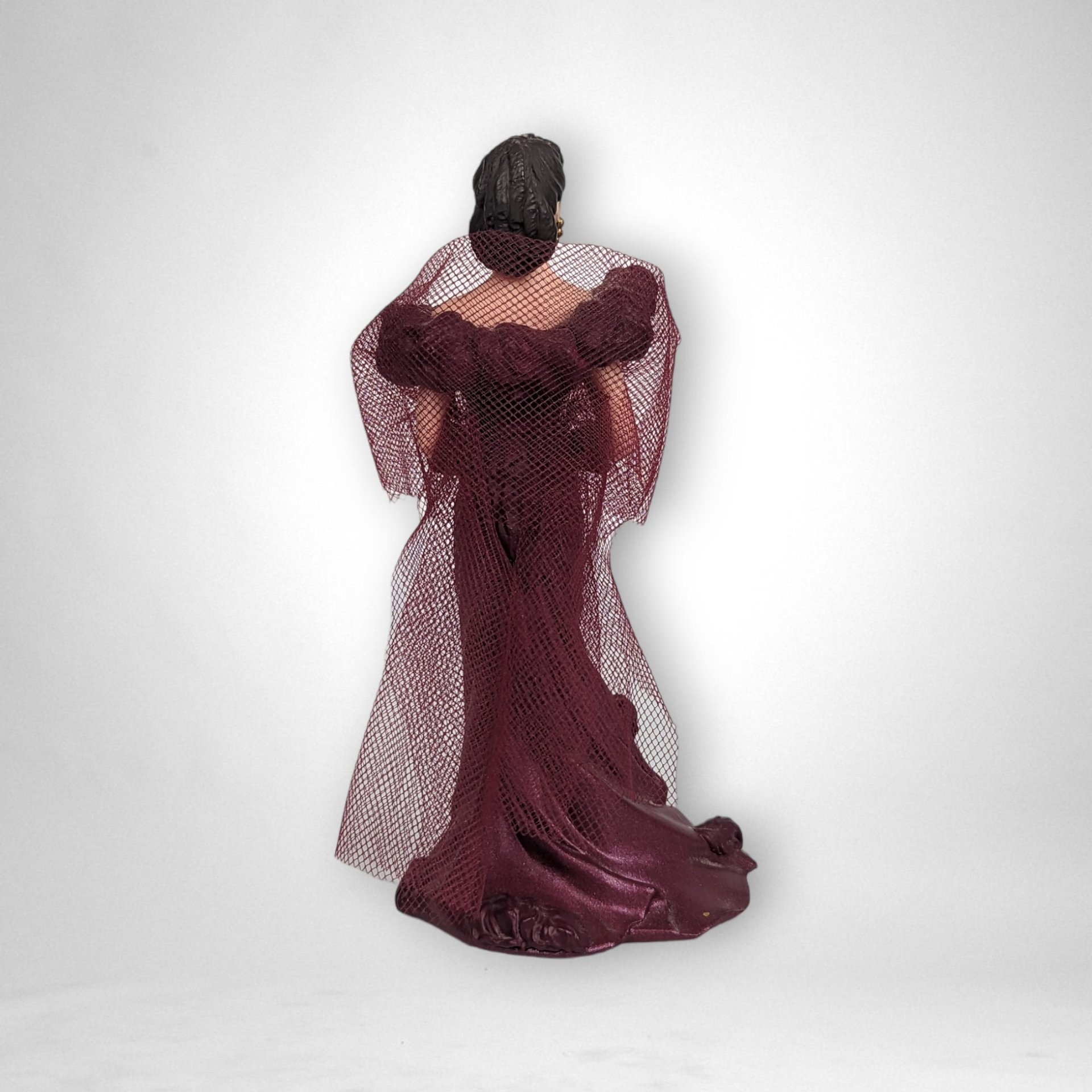 1997 Hallmark Scarlett O'Hara Figurine in Maroon Dress: Collectible Gone with the Wind Tribute