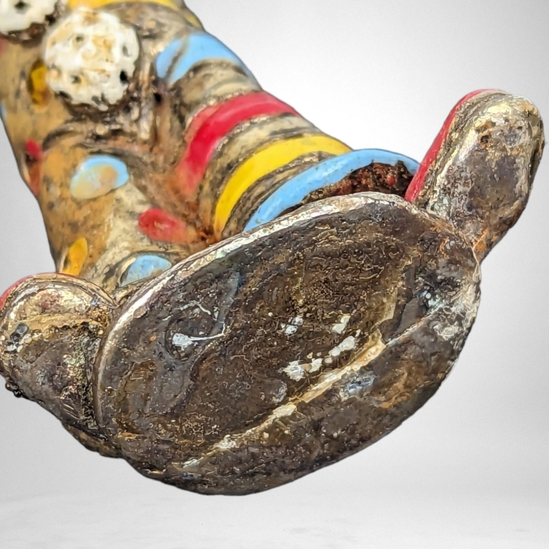 1985 Ron Lee Gold Plated Metal Clown Juggling Balls Figurine - Collector's Piece (Missing Base)