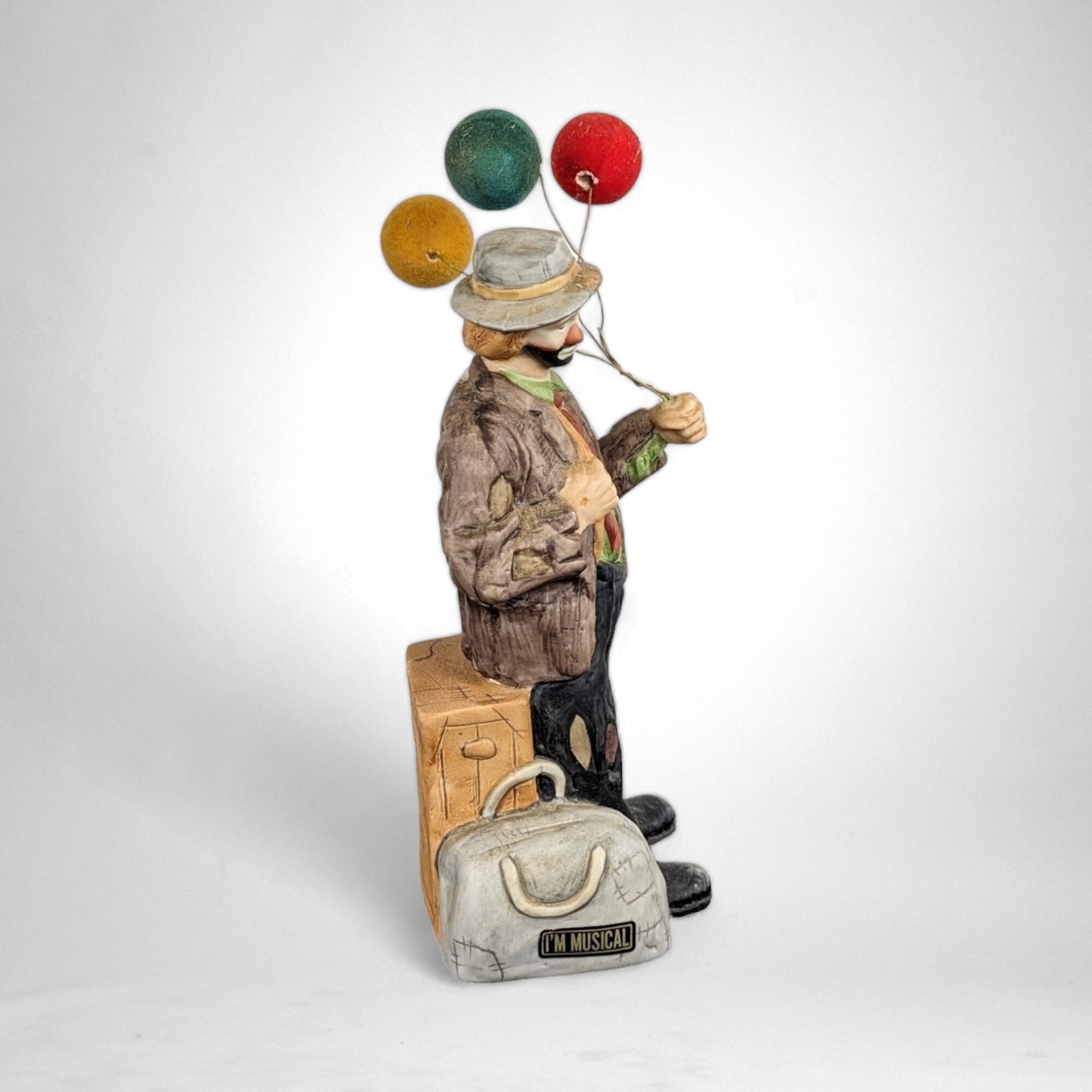 Vintage Flambro Emmett Kelly Jr Balloons For Sale Music Box: A Nostalgic Collector's Delight