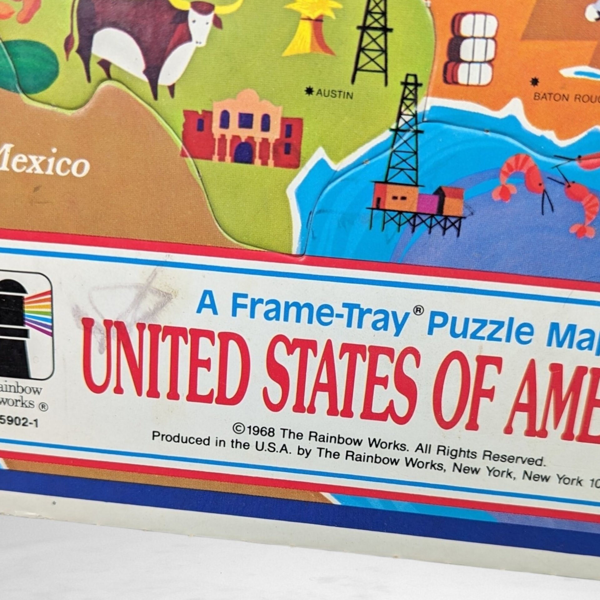 1968 Map of United States Puzzle: Vintage Americana Challenge
