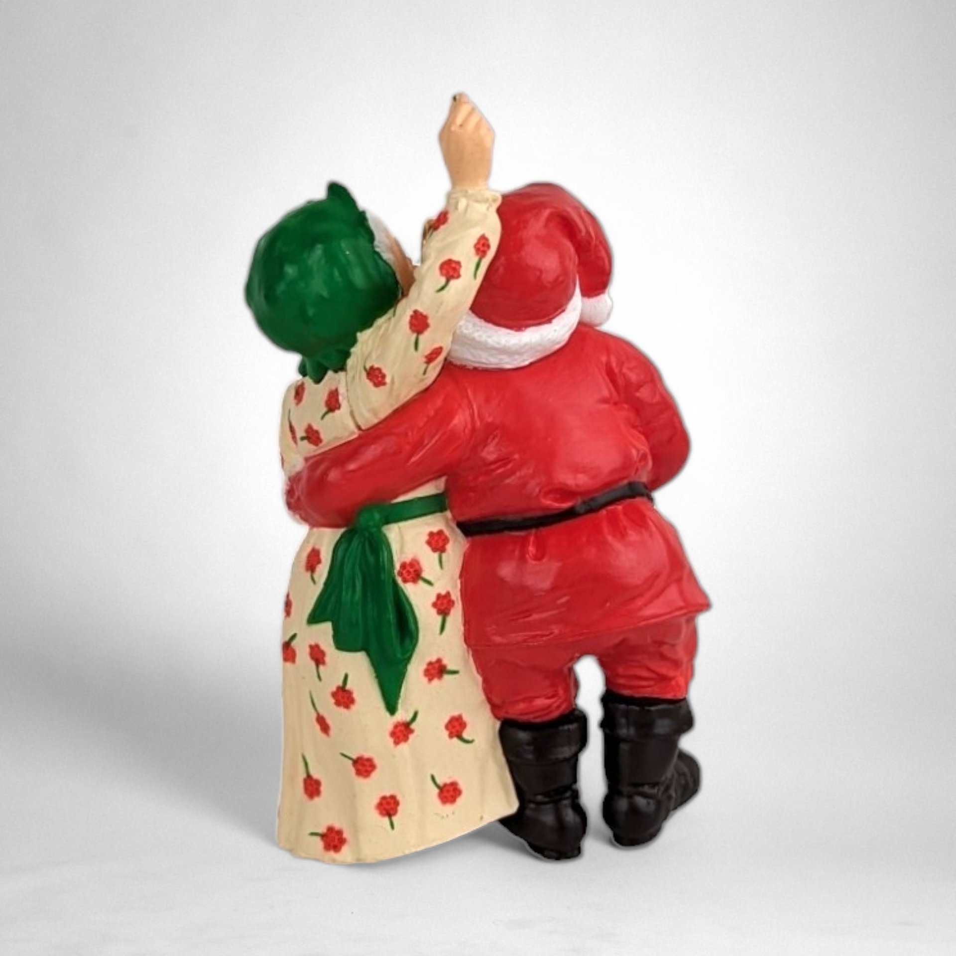 1986 Hallmark Mr. and Mrs. Claus Merry Mistletoe Ornament - Vintage Christmas Collectible