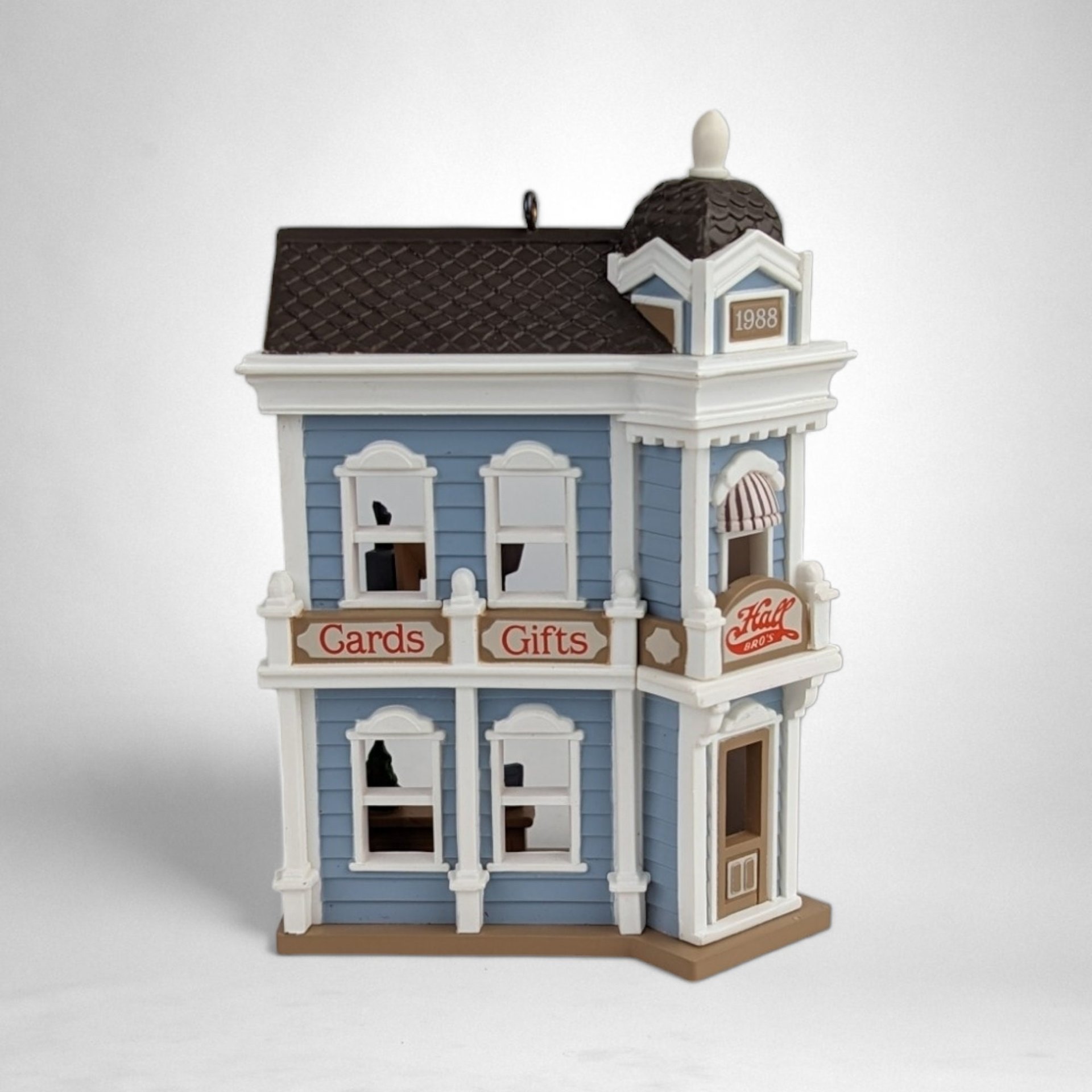 Vintage 1988 Hallmark Hall Bro's Card Shop Ornament - Timeless Holiday Memories