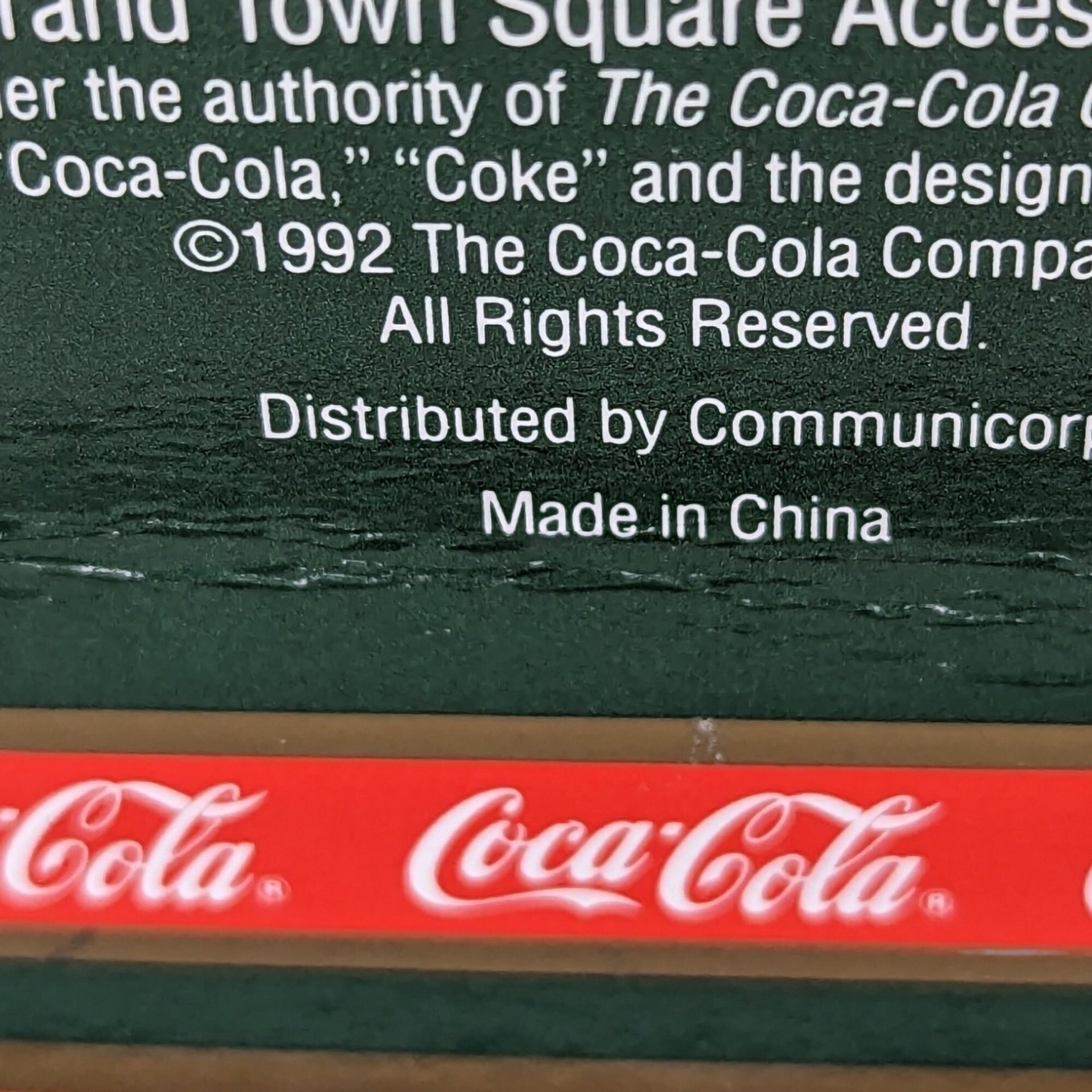 Vintage Coca-Cola Town Square Street Vendor Figurine - Nostalgic Collectible