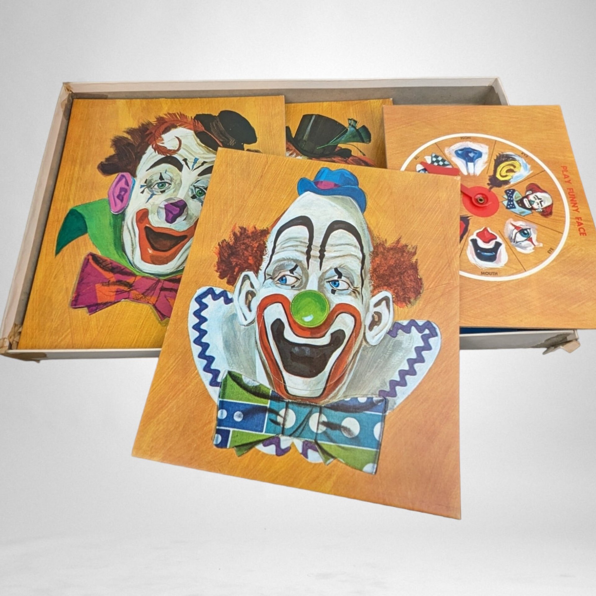 Vintage 1968 Funny Face Clown Game: Nostalgic Fun and Laughter