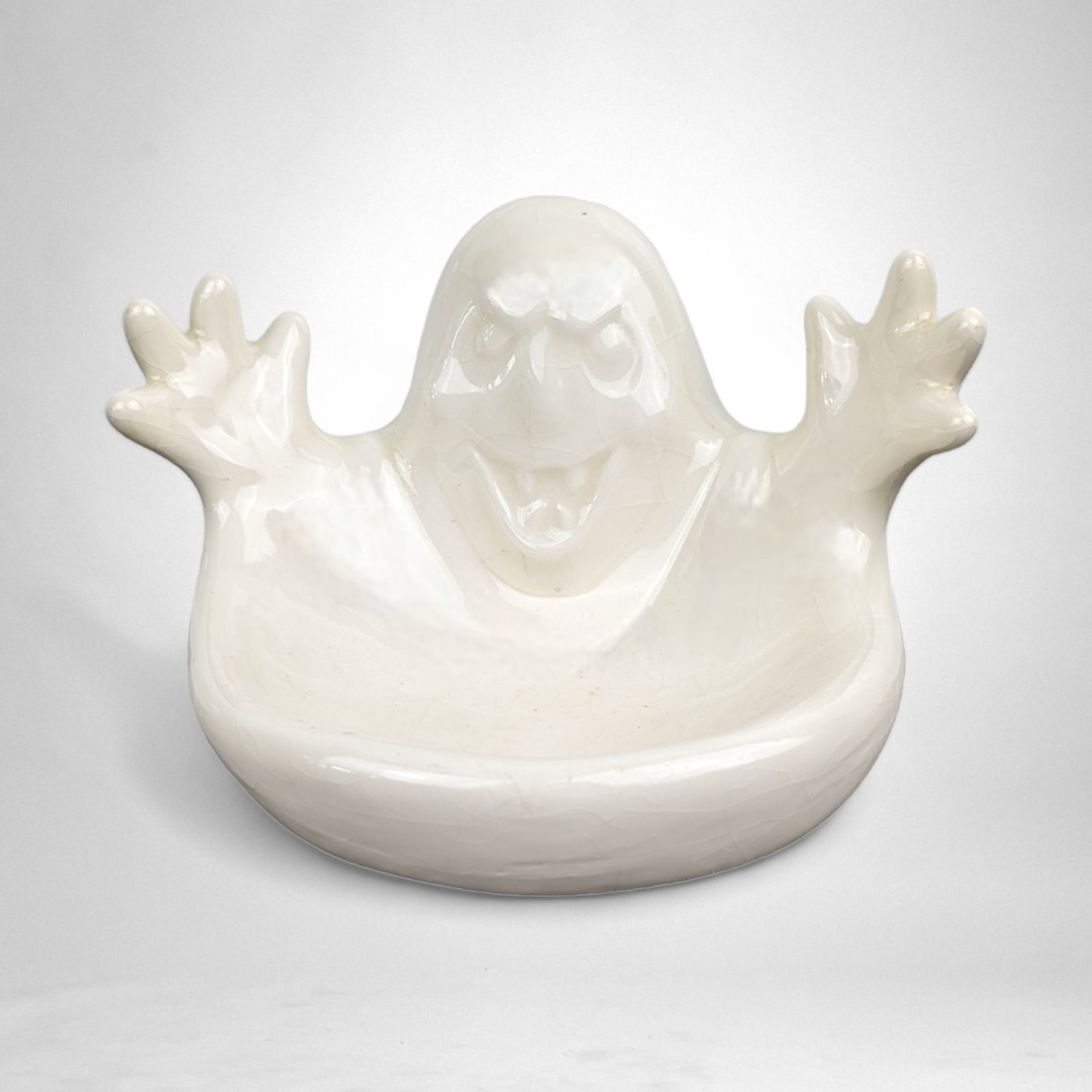 Vintage Ceramic Ghost Trinket Dish/Tray