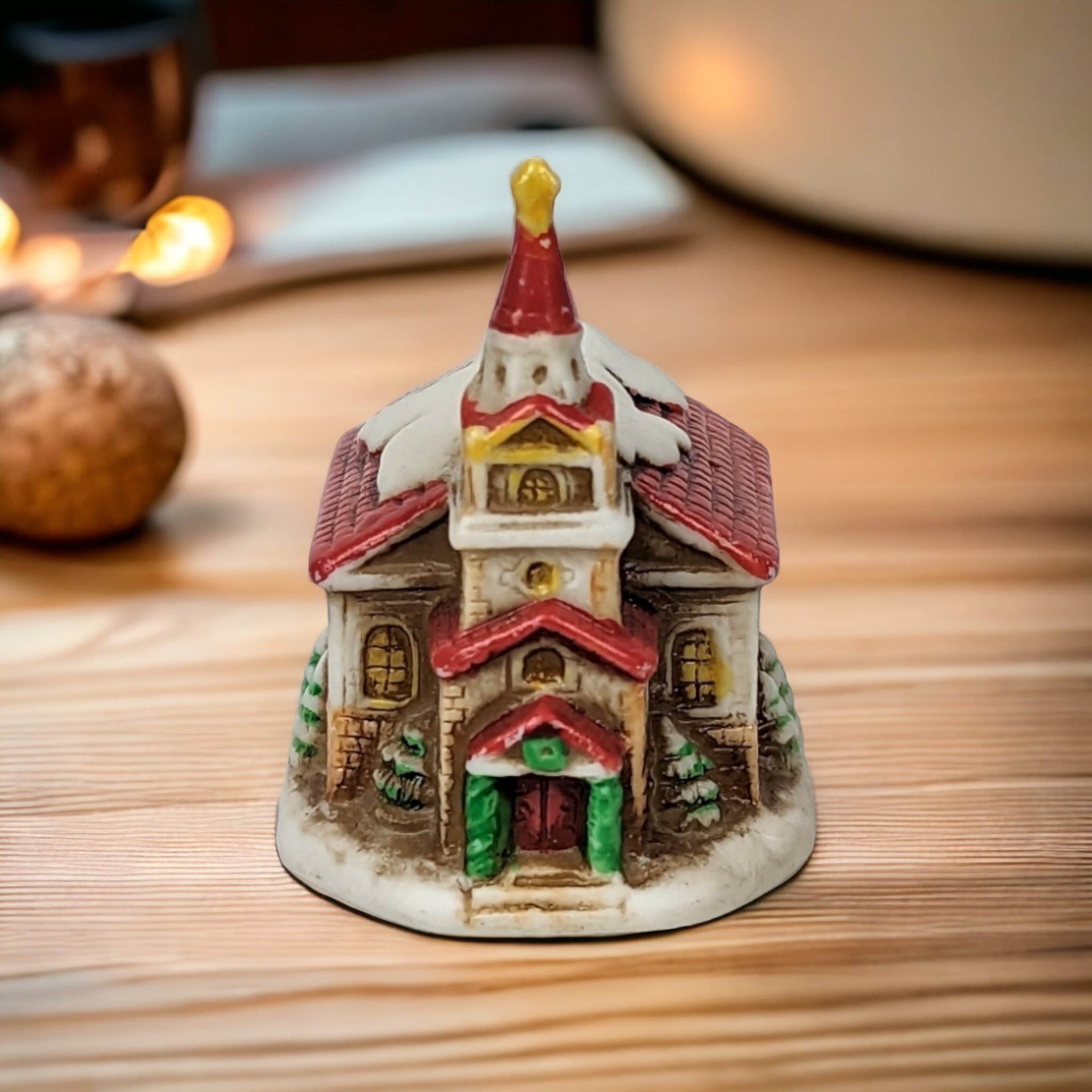 1986 Lefton Colonial Village House Ornament: Vintage Holiday Charm