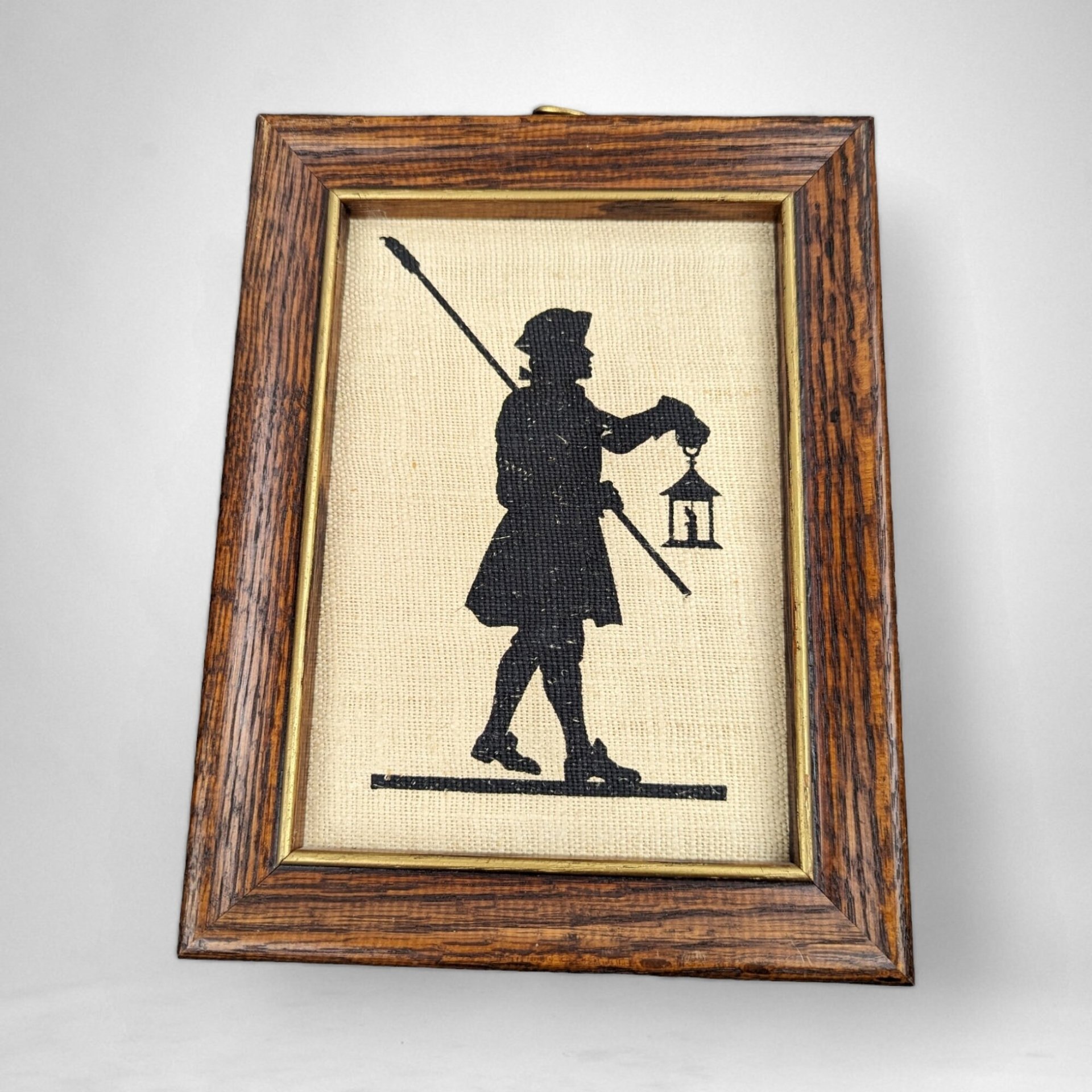 Charming Set of 6 Vintage Silhouette Fabric Wall Hangings