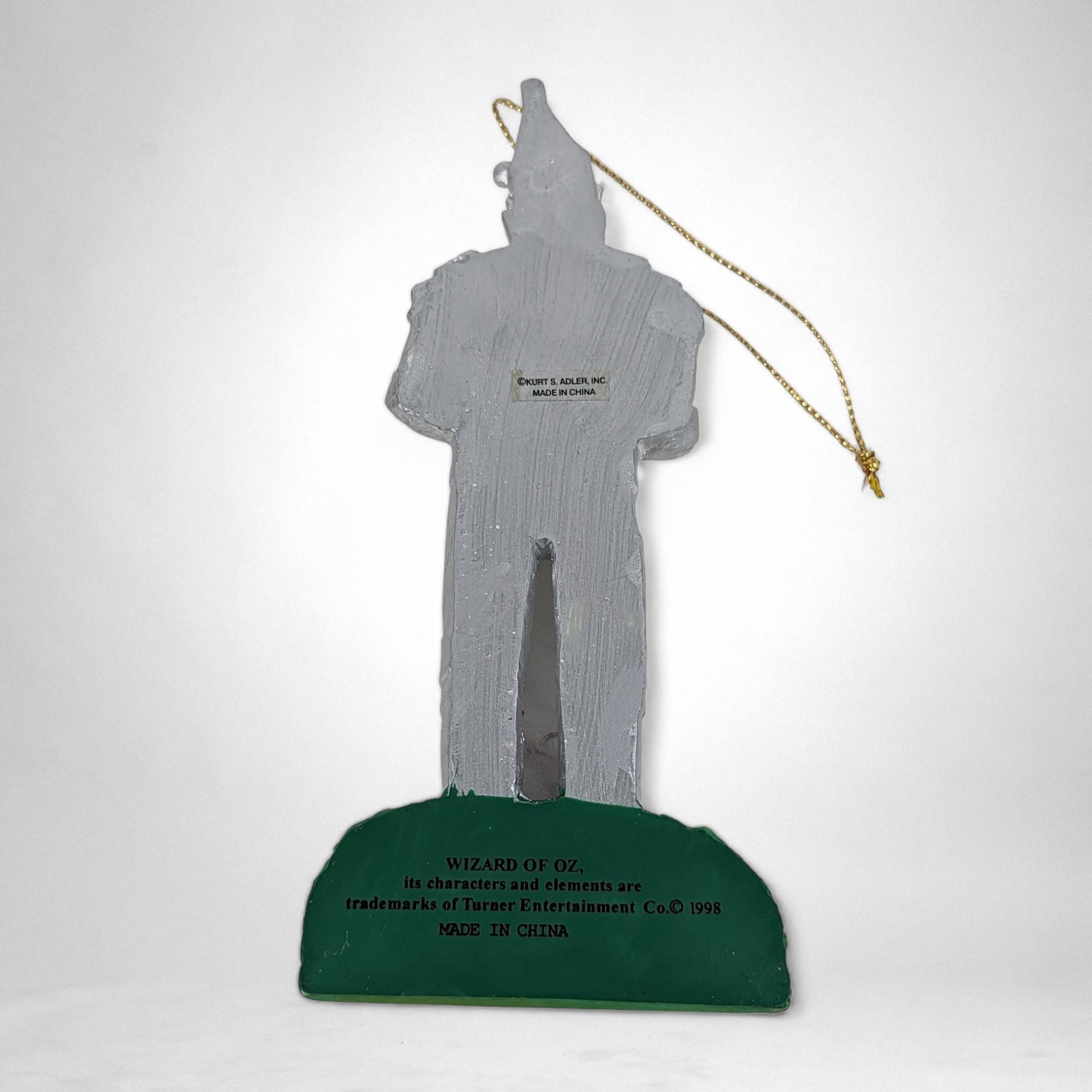 1998 Kurt Adler Wizard of Oz Tin Man Resin Ornament: Heartfelt Holiday Magic