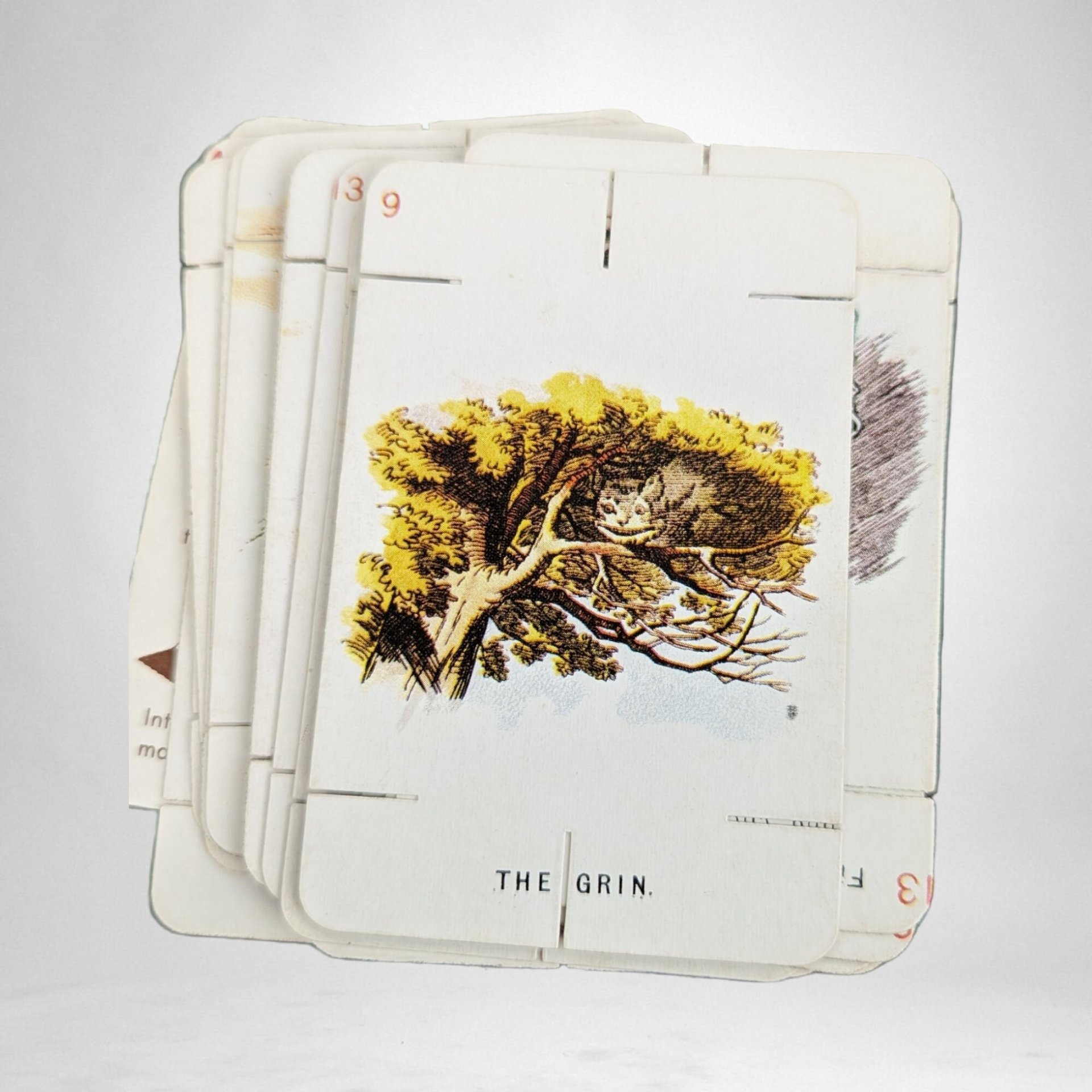 1980s Alice in Wonderland Notched Card Construction Set: Creative Wonderland Adventures